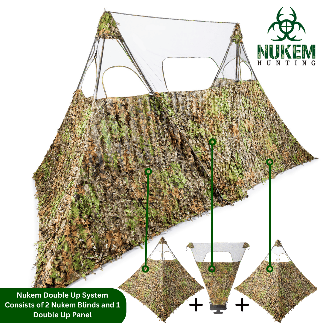 Nukem Hunting Double Up System Double Up System - Mossy Oak Greenleaf 3D Leafy