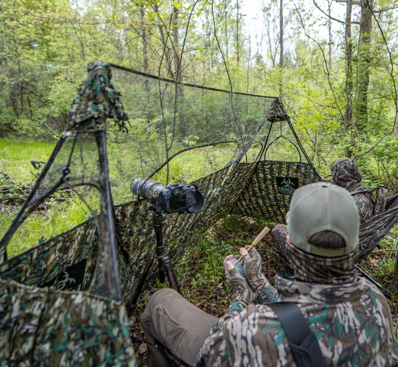 Nukem Hunting Double Up System Double Up System - Mossy Oak Greenleaf 3D Leafy