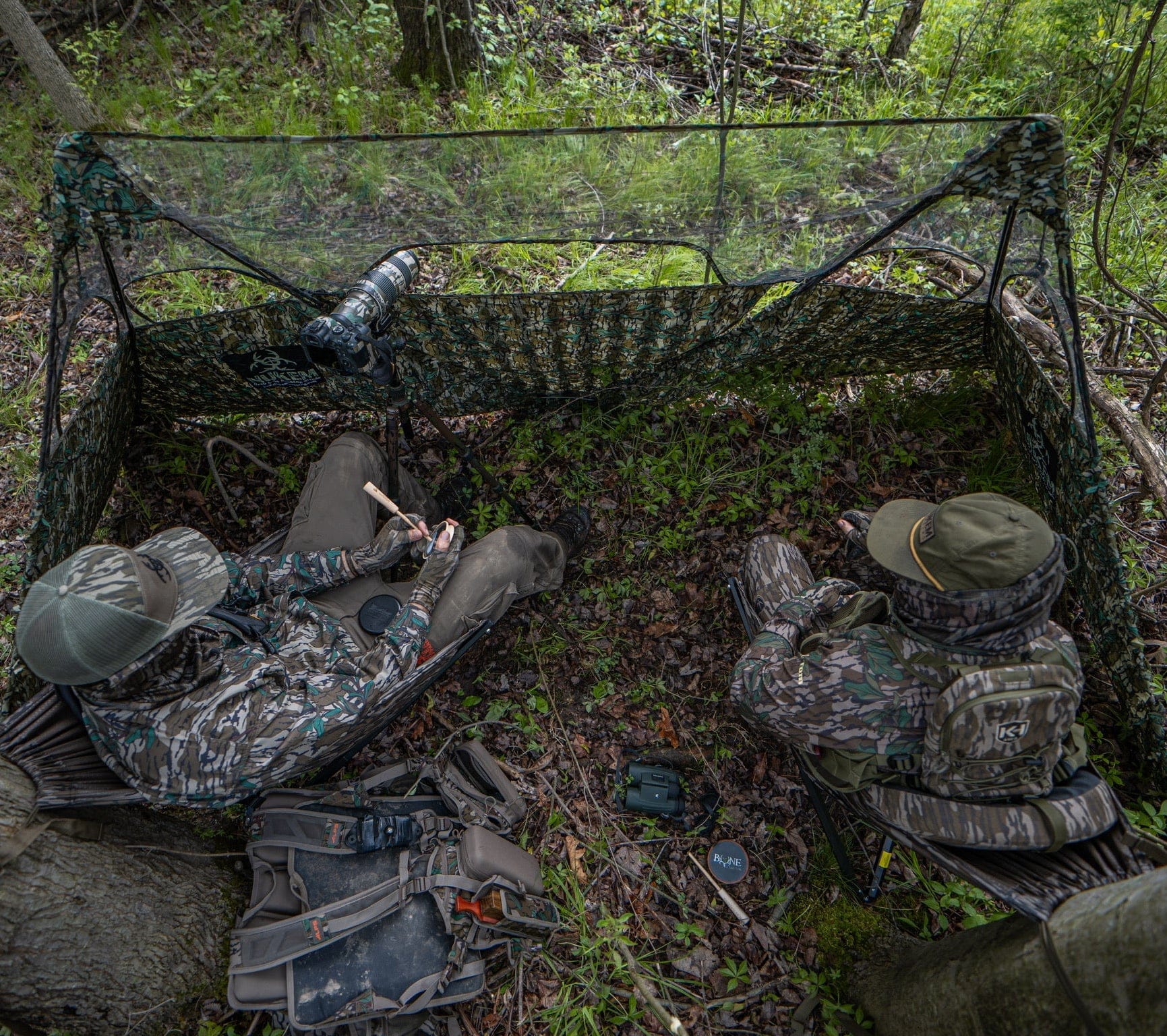 Nukem Hunting Double Up System Double Up System - Mossy Oak Greenleaf 3D Leafy