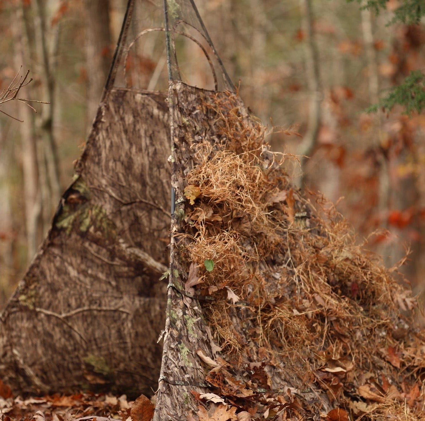 Nukem Hunting Ground Blind Hunting Blind - Mossy Oak Country Roots 3D Leafy