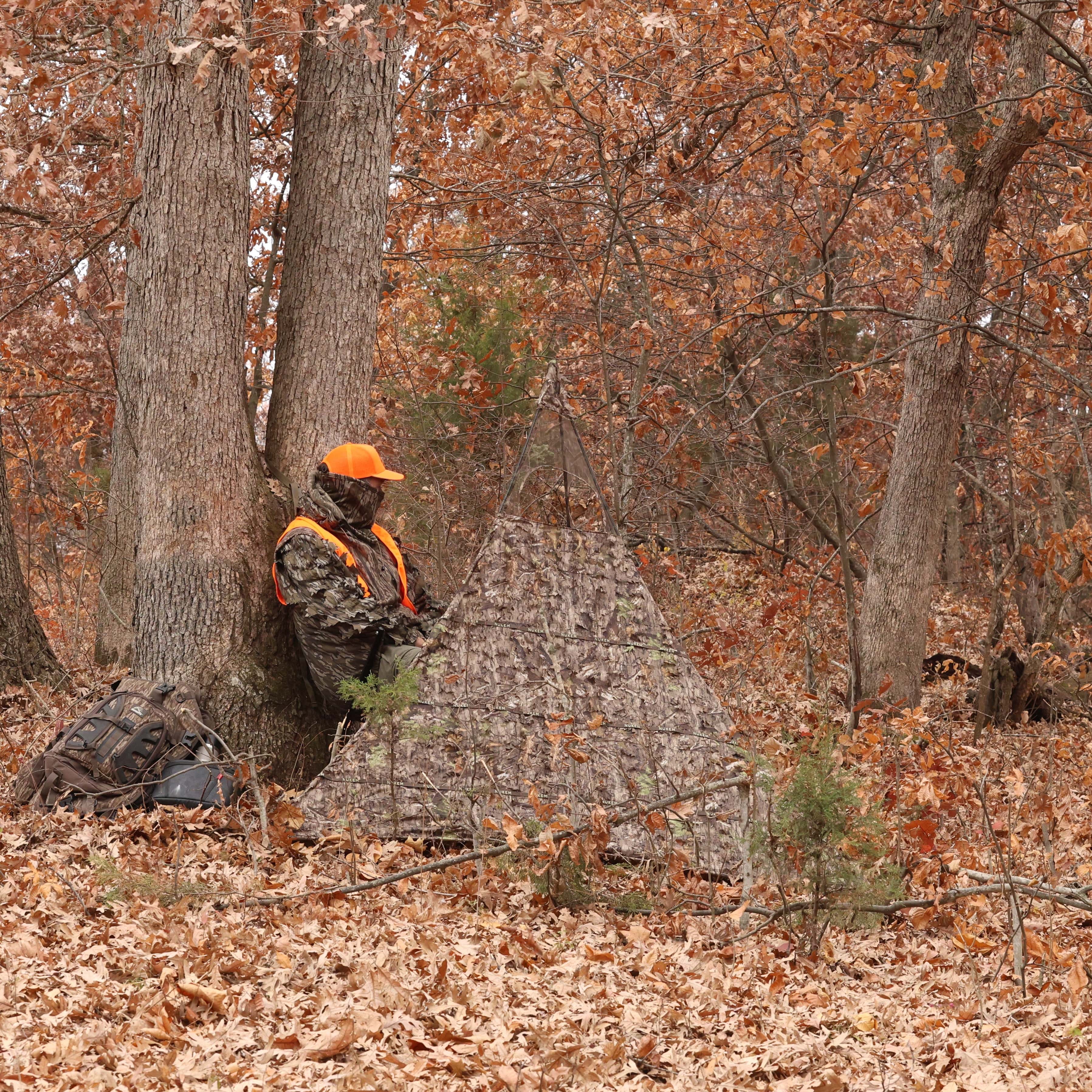 Nukem Hunting Ground Blind Hunting Blind - Mossy Oak Country Roots 3D Leafy