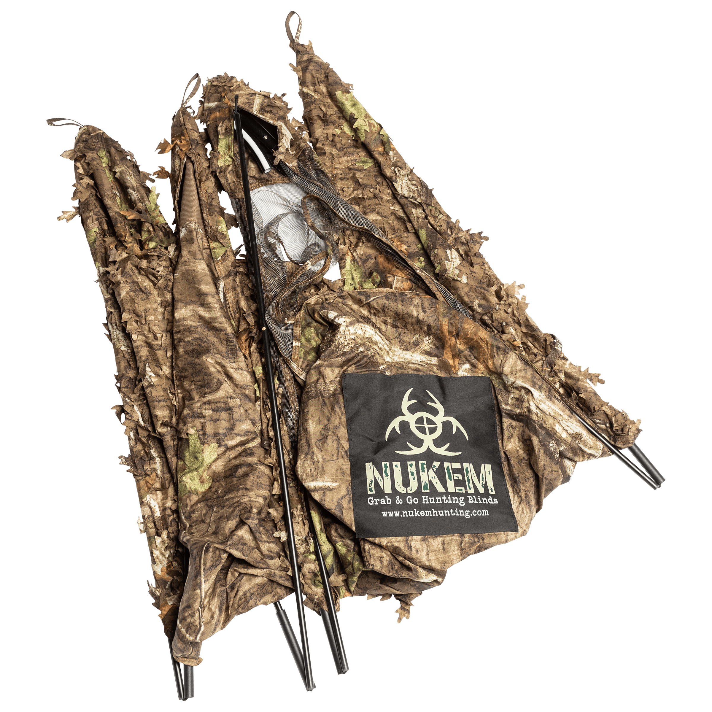 Nukem Hunting Ground Blind Hunting Blind - Mossy Oak Country Roots 3D Leafy