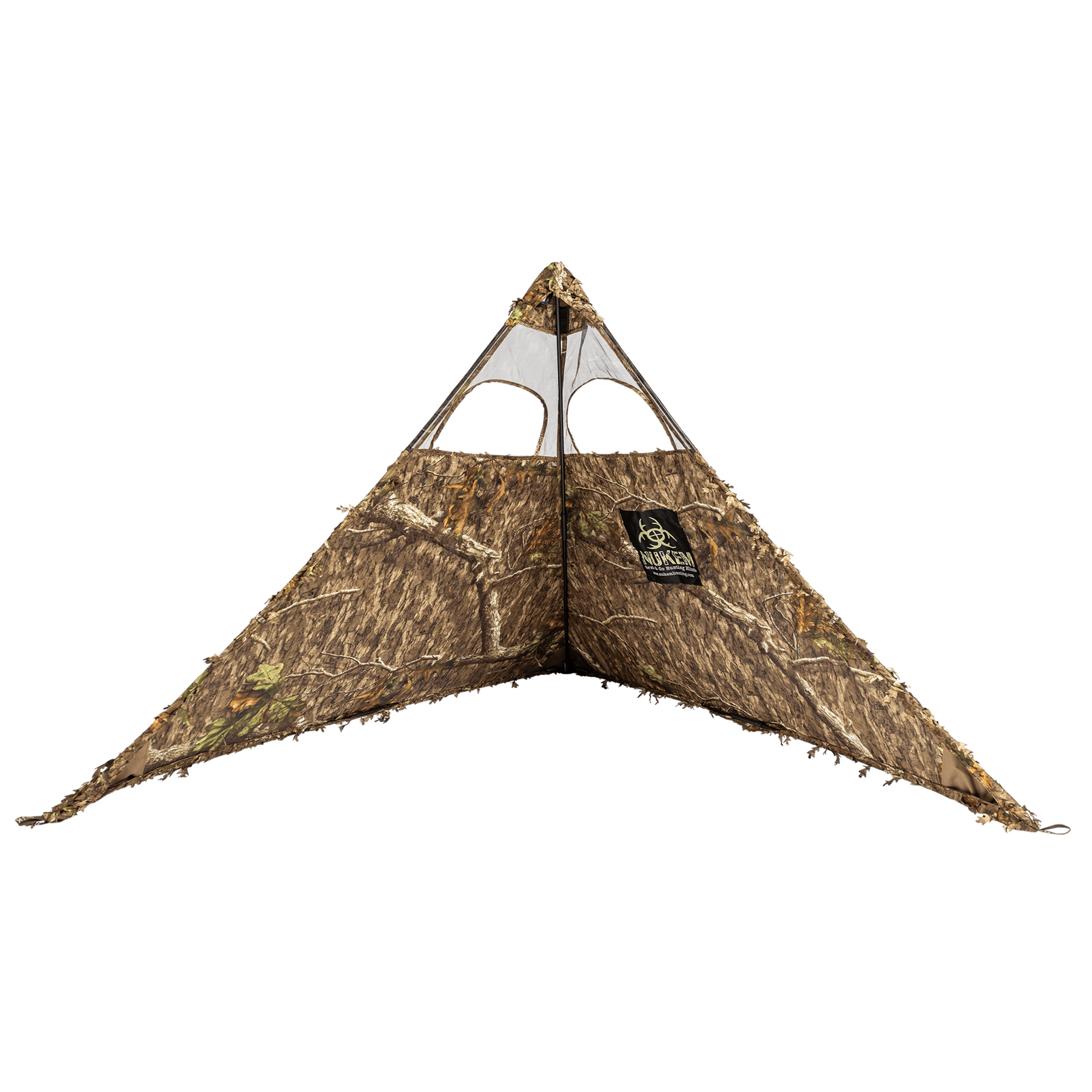 Nukem Hunting Ground Blind Hunting Blind - Mossy Oak Country Roots 3D Leafy