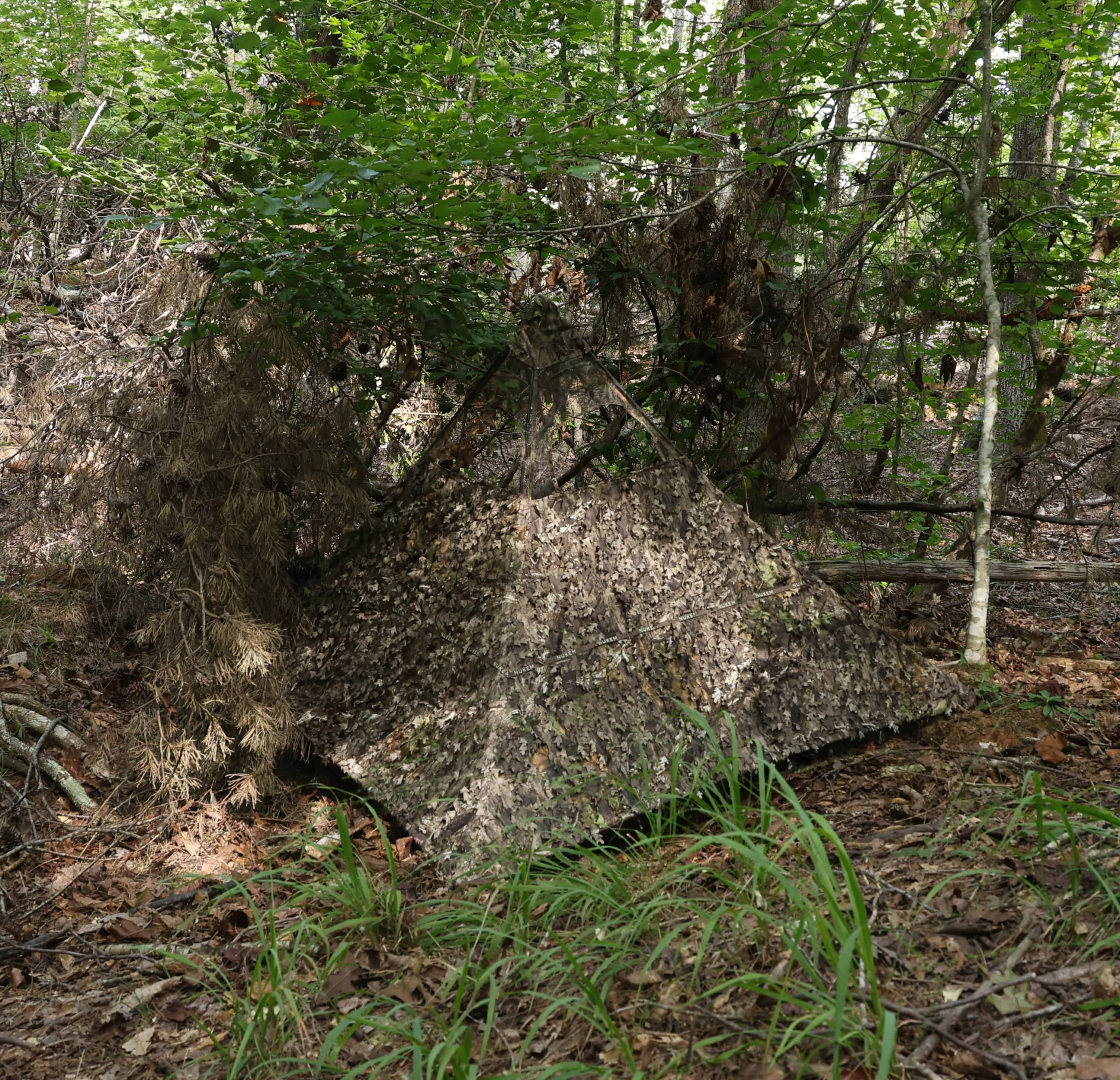 Nukem Hunting Ground Blind Hunting Blind - Mossy Oak Country Roots 3D Leafy