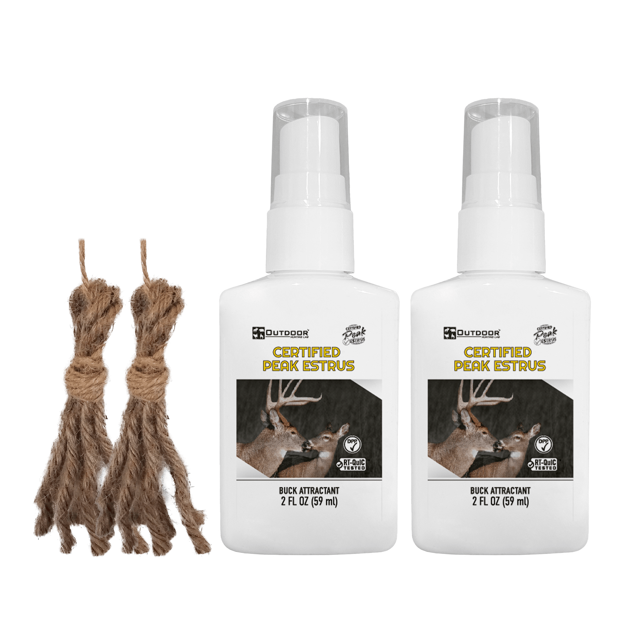 Outdoor Hunting Lab Deer Urine 2 Pack Certified Peak Estrus 2 oz