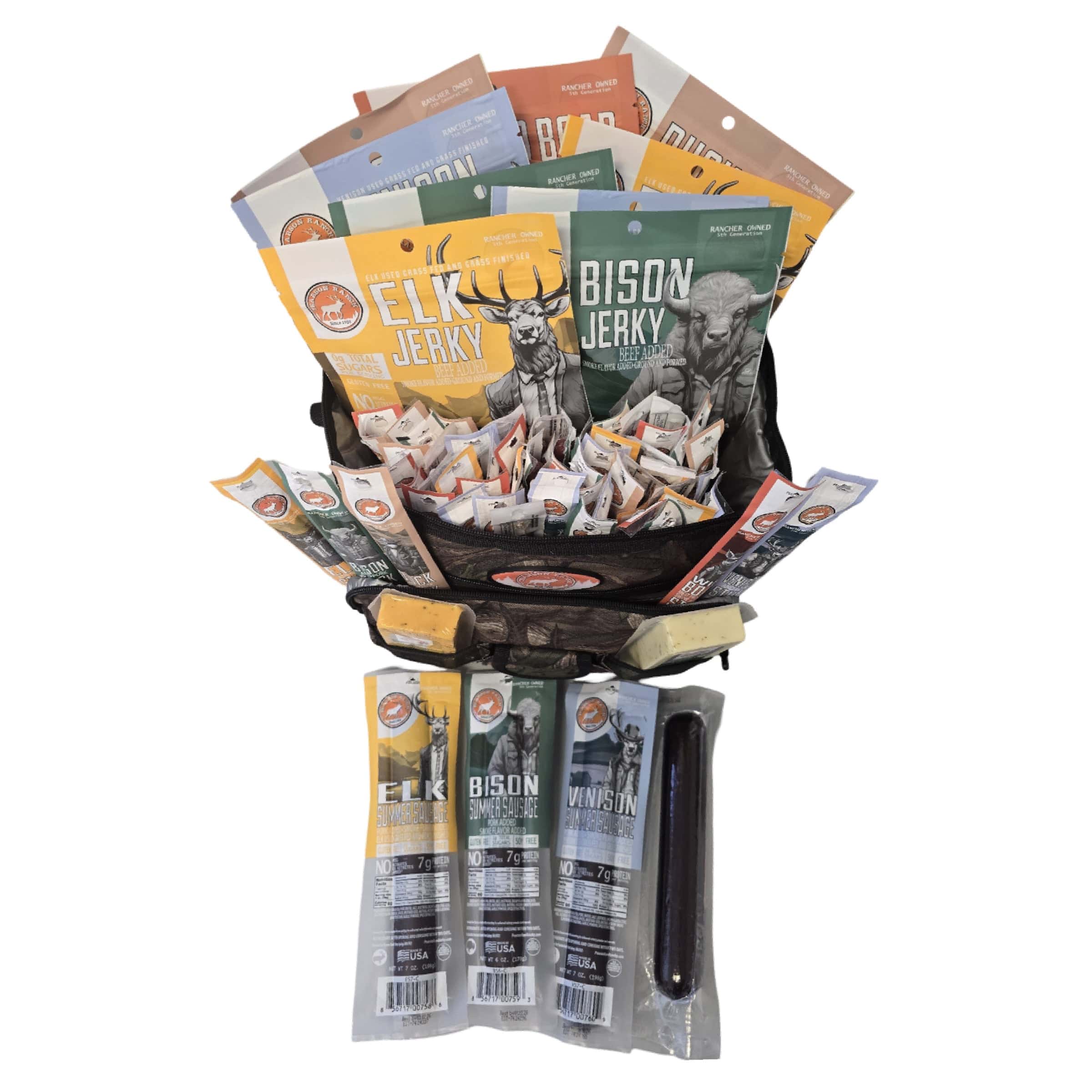 Pearson Ranch Jerky Gift Basket Wild Game Cooler - Large