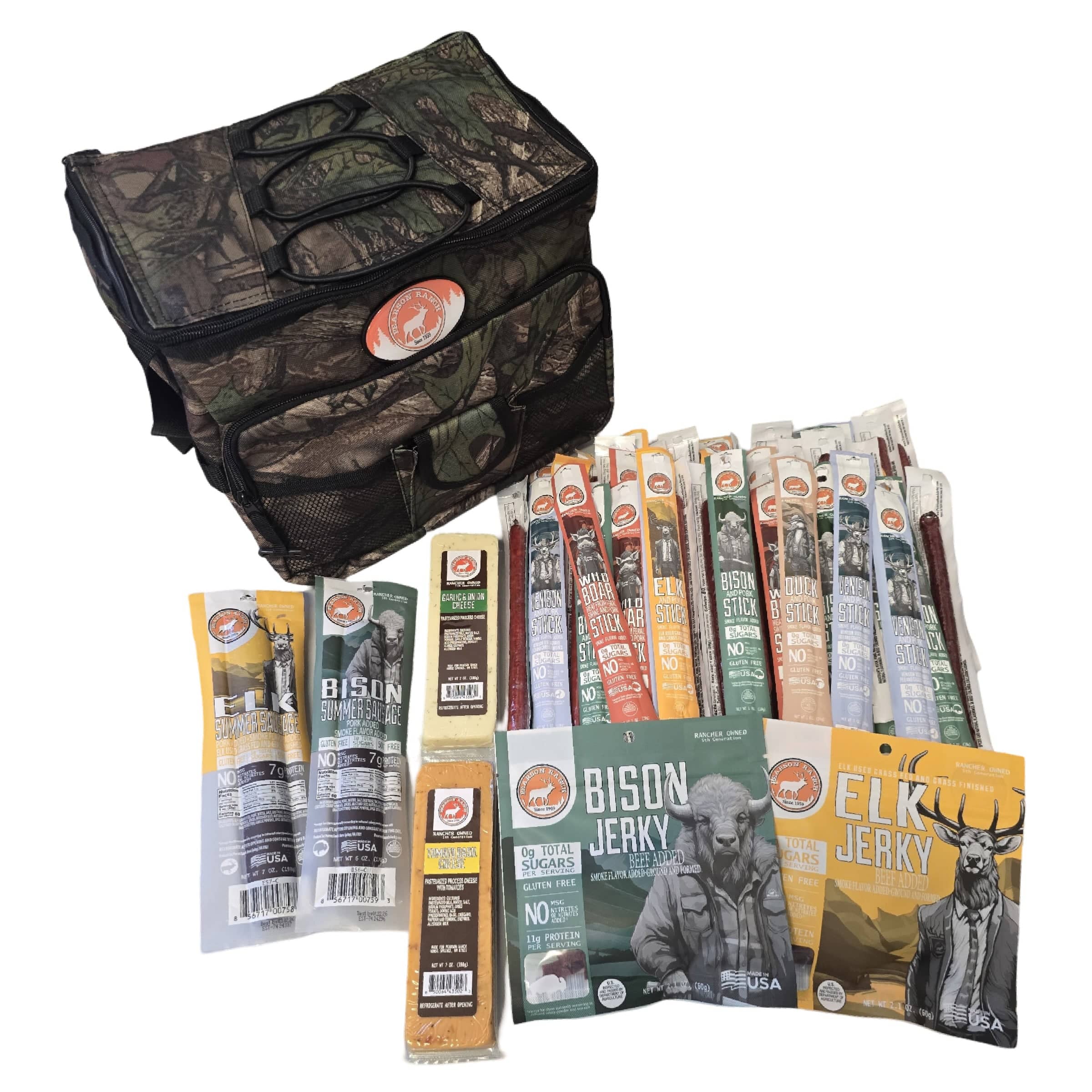Pearson Ranch Jerky Gift Basket Wild Game Cooler - Small