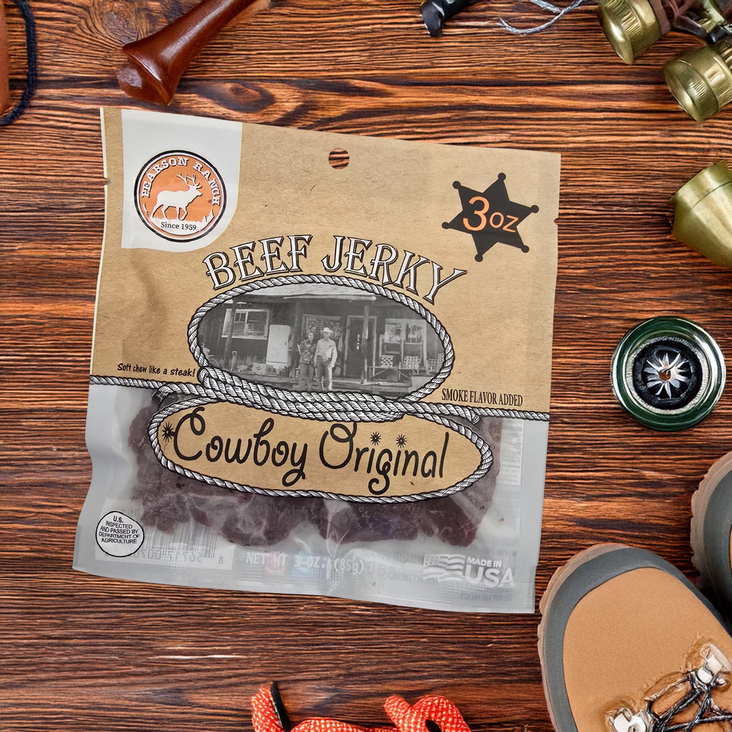 Pearson Ranch Jerky Jerky Cowboy Original Beef Jerky - 3 oz