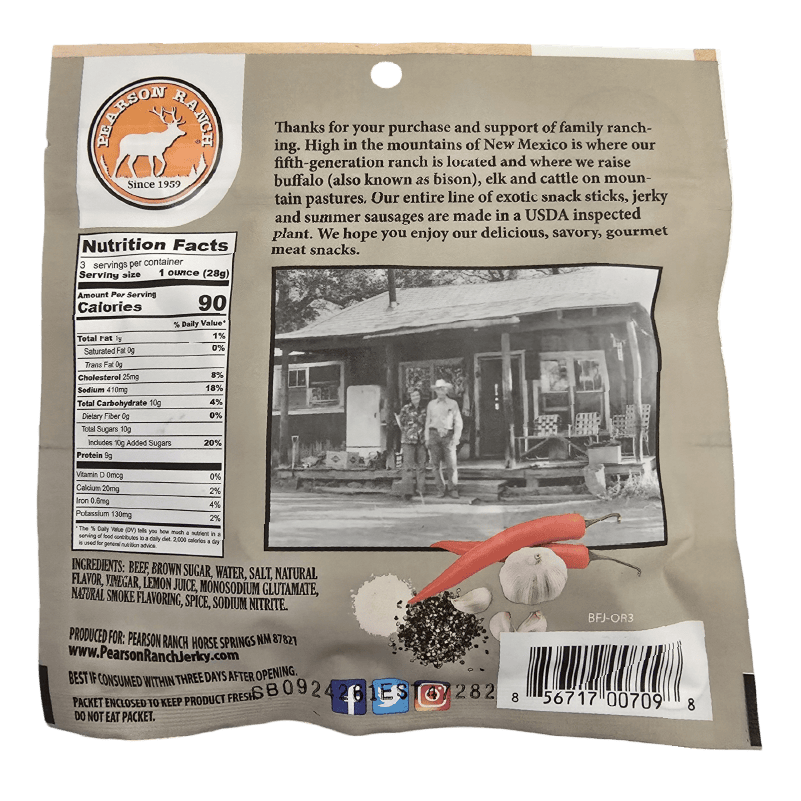 Pearson Ranch Jerky Jerky Cowboy Original Beef Jerky - 3 oz