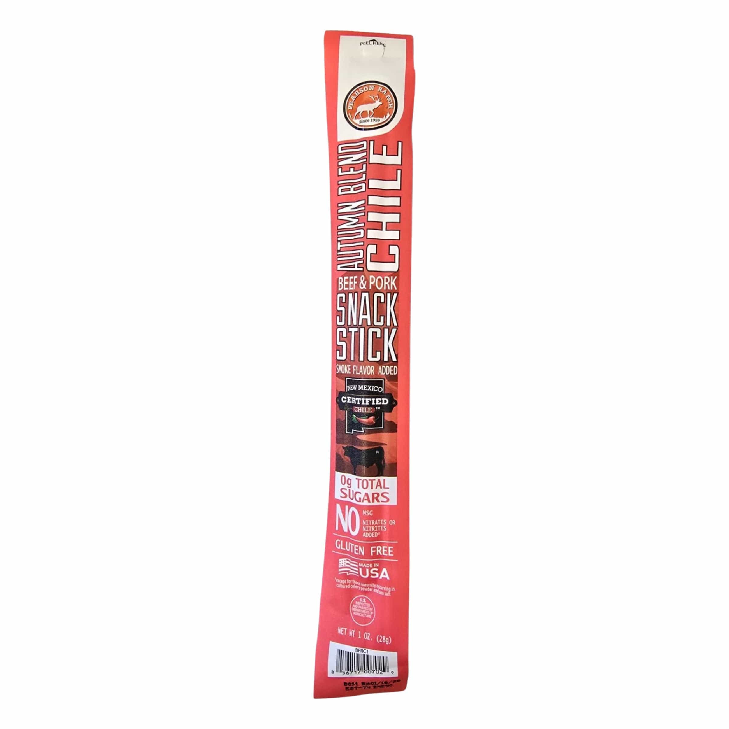 Pearson Ranch Jerky Jerky Green Chile and Autumn Blend Chile Beef & Pork Snack Sticks (12 pack)