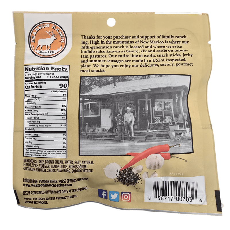Pearson Ranch Jerky Jerky Hot & Sweet Beef Jerky - 3 oz