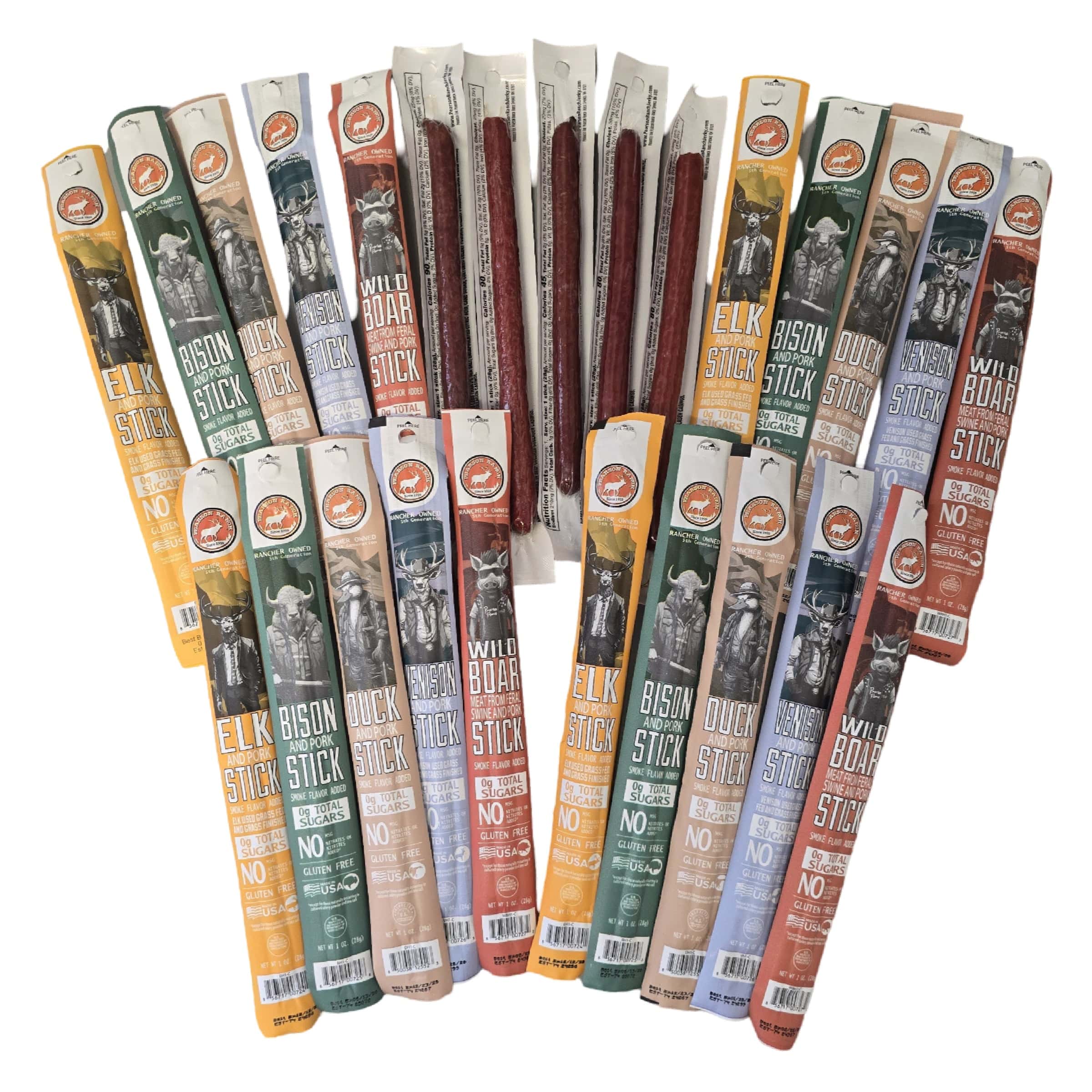 Pearson Ranch Jerky Jerky The Snack Attack - Snack Stick Variety Pack