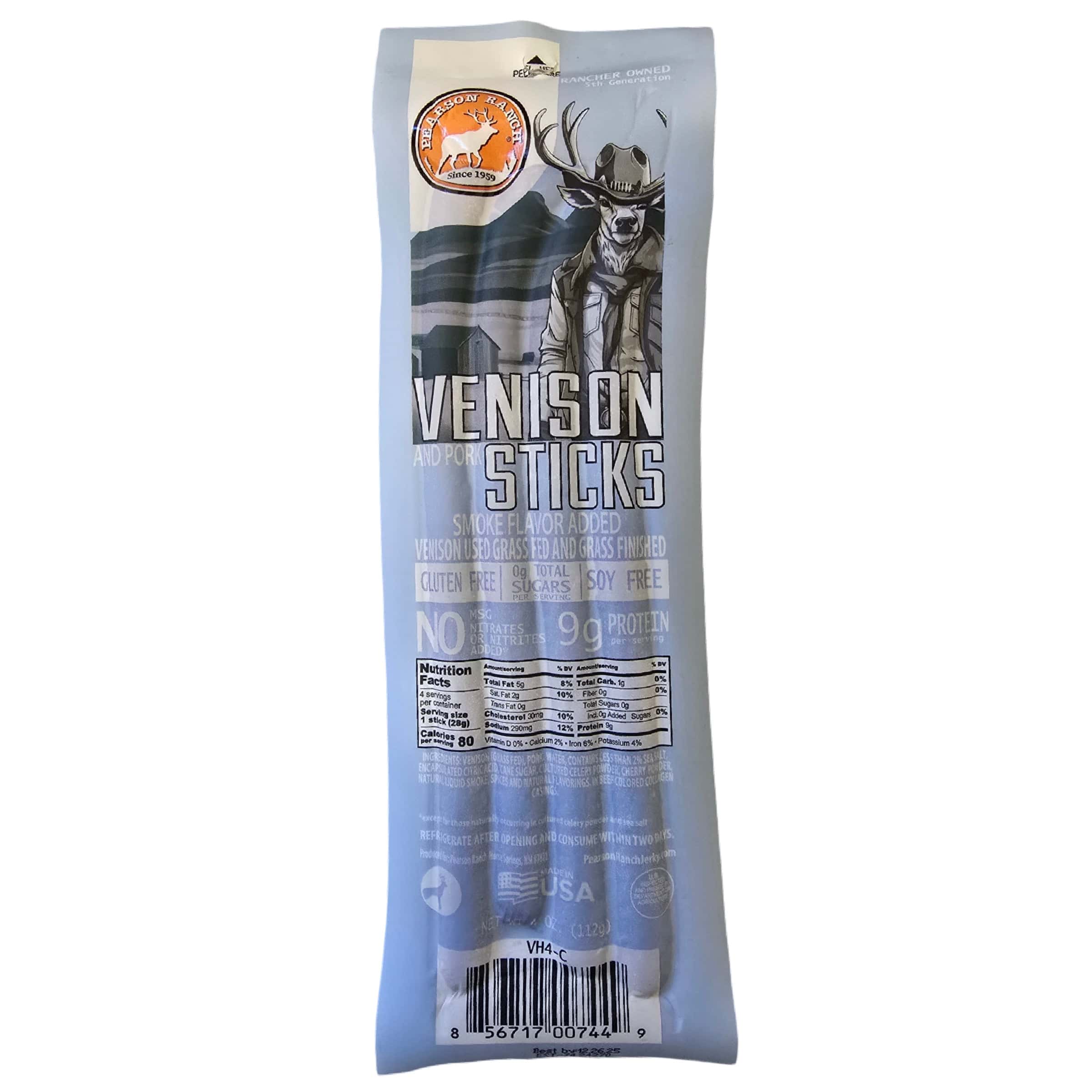 Pearson Ranch Jerky Jerky Venison Hickory Snack Stick Multi-pack
