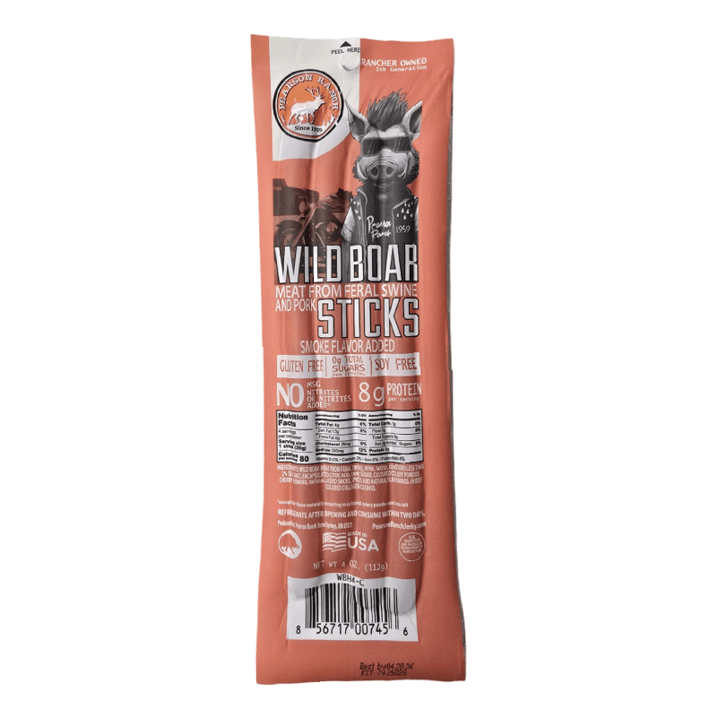 Pearson Ranch Jerky Jerky Wild Boar Hickory Snack Stick Multi-pack