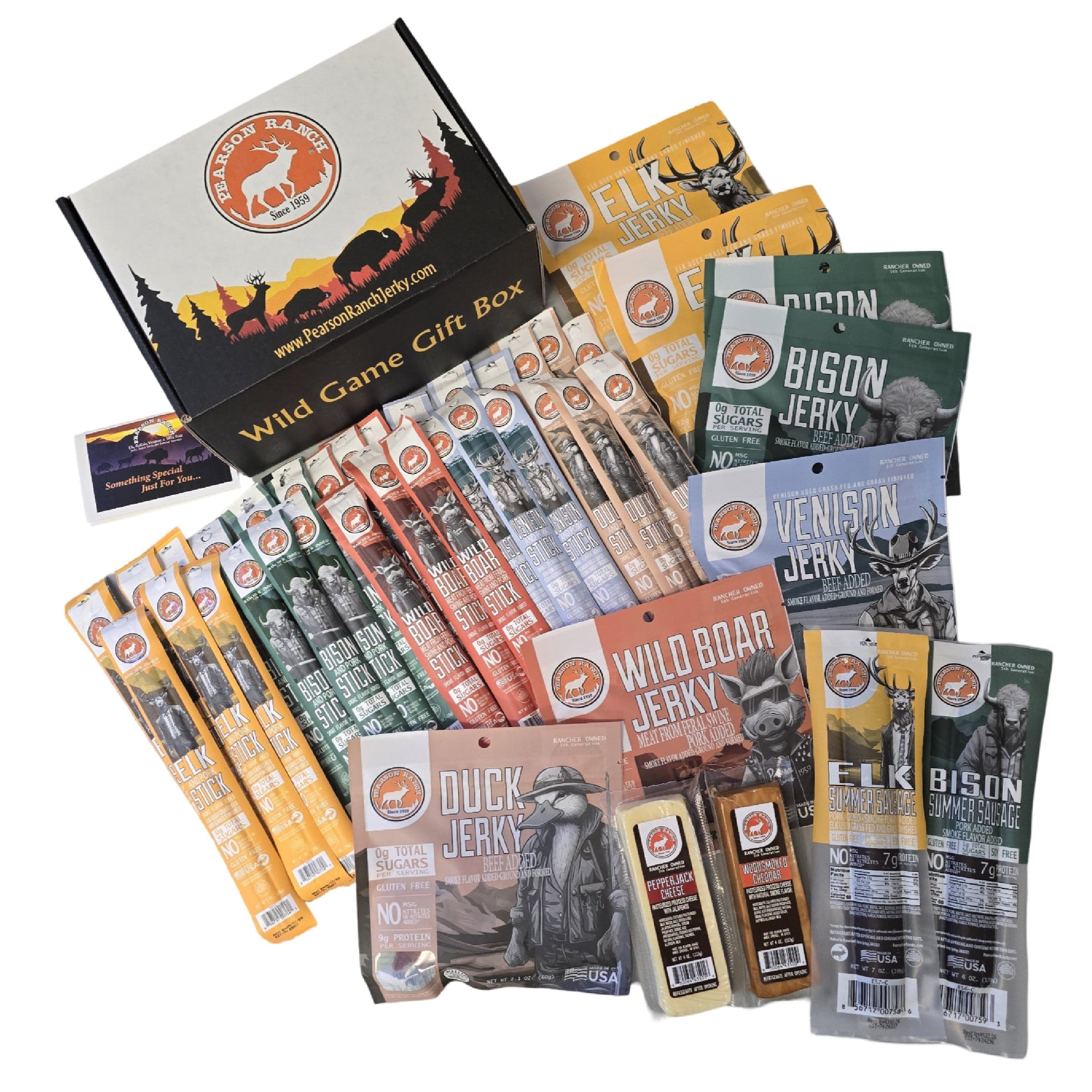 Pearson Ranch Jerky Jerky Wild Game Gift Box - Large