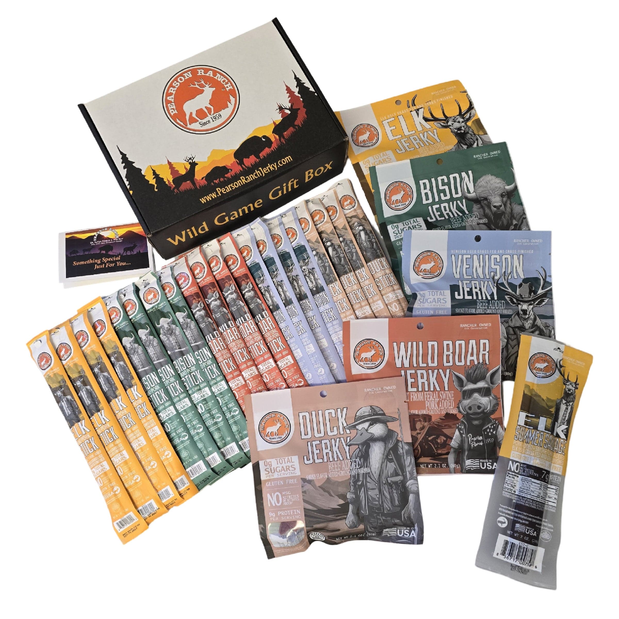 Pearson Ranch Jerky Jerky Wild Game Gift Box - Medium