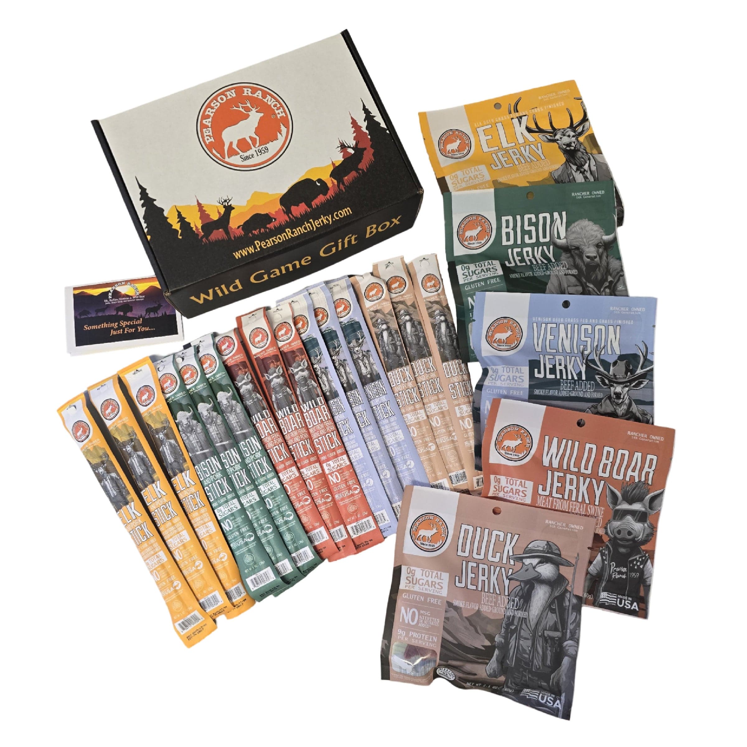 Pearson Ranch Jerky Jerky Wild Game Gift Box - Small