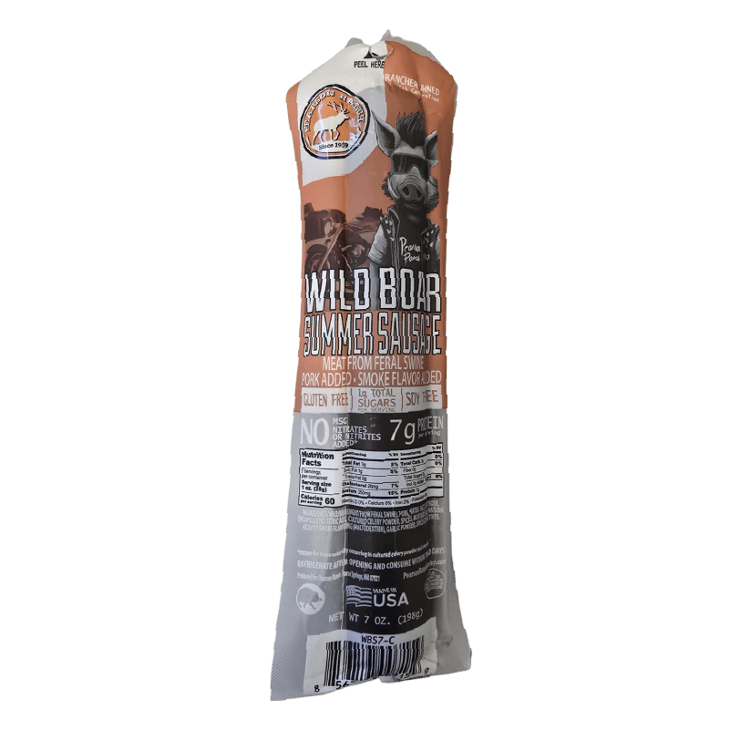 Pearson Ranch Jerky Summer Sausage Wild Boar Hickory Smoked Summer Sausage (7 oz.)