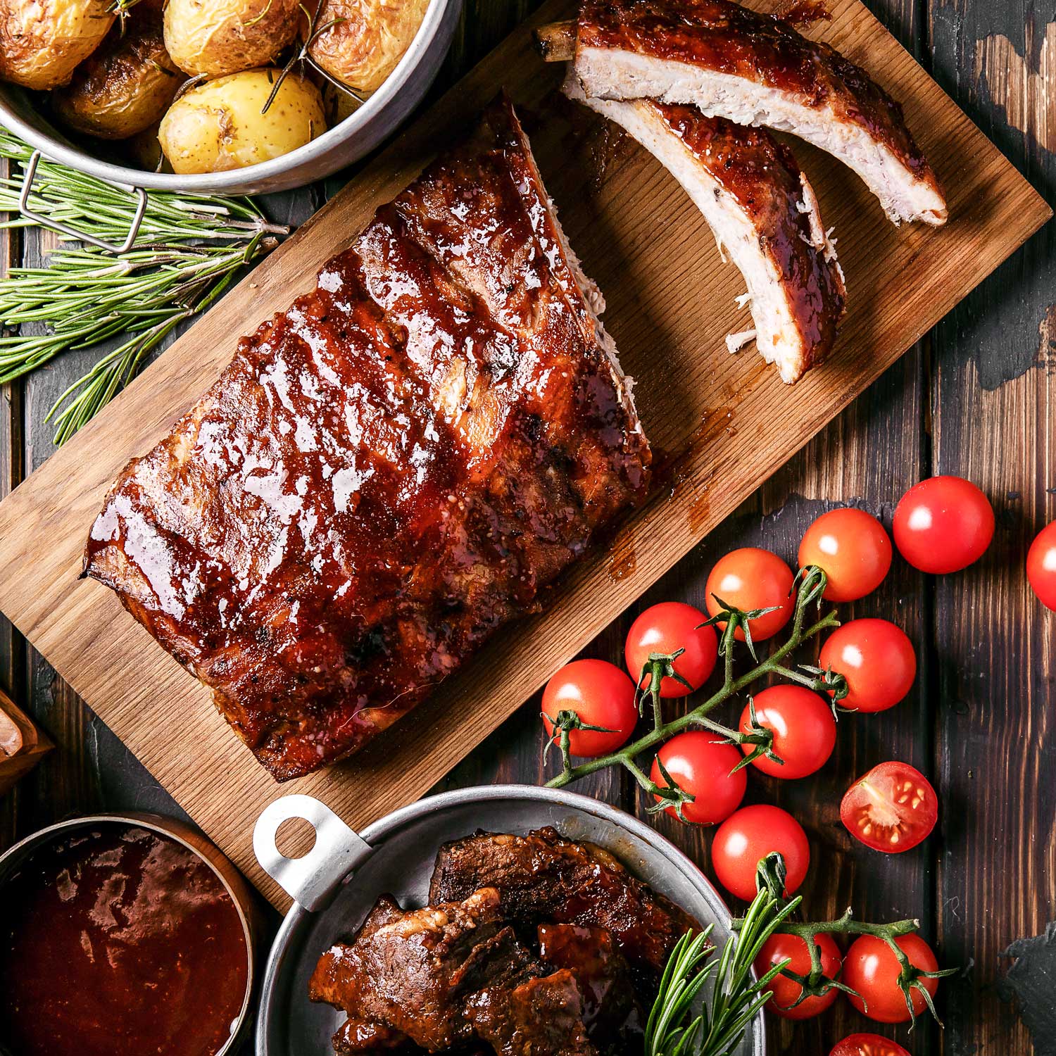 Pig of the Month BBQ BBQ Award Winning Baby Back Ribs & Sauce: Feeds 4-6