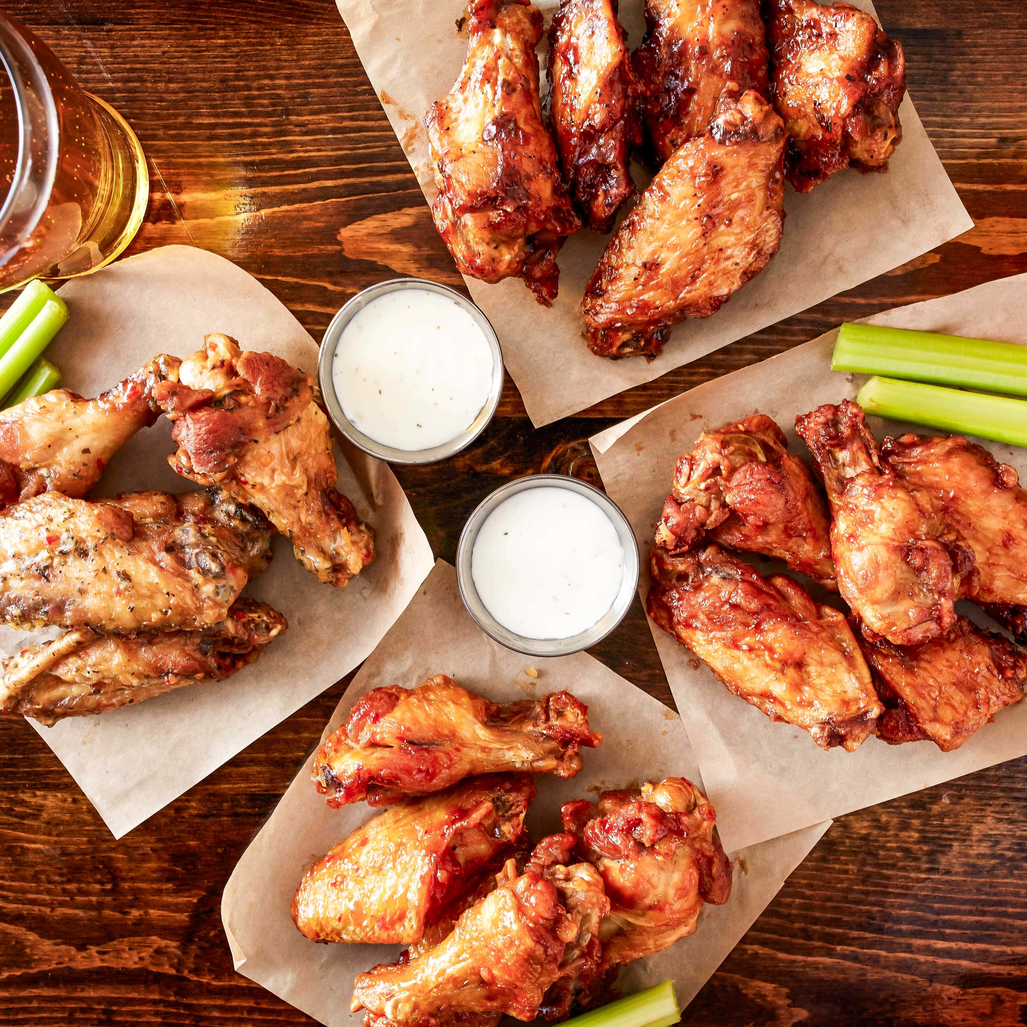 Pig of the Month BBQ BBQ Crispy Chicken Wings – 25pc Bundle with Choice of Signature Sauce