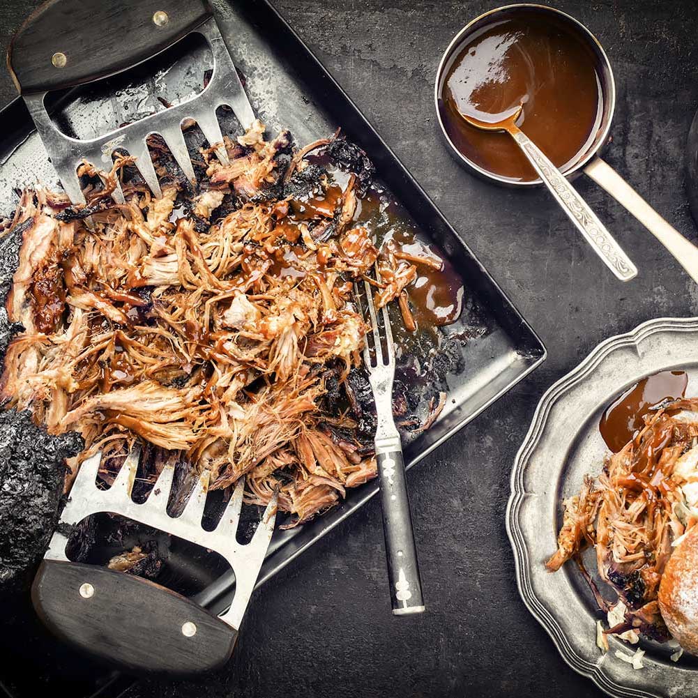 Pig of the Month BBQ BBQ Deluxe Pulled Pork Feast: Feeds 6-8