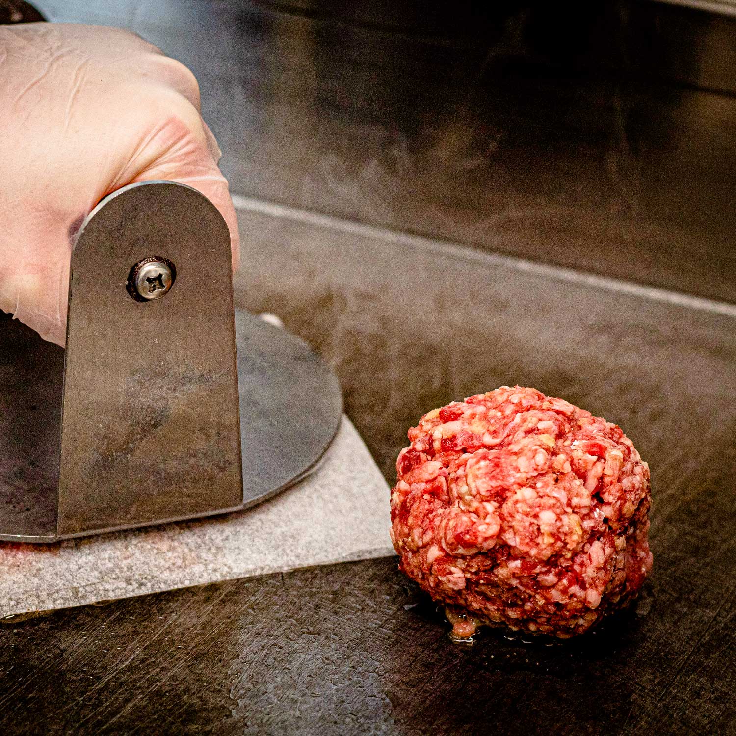 Pig of the Month BBQ BBQ Grass-Fed Beef Brisket Blend Smash Burgers