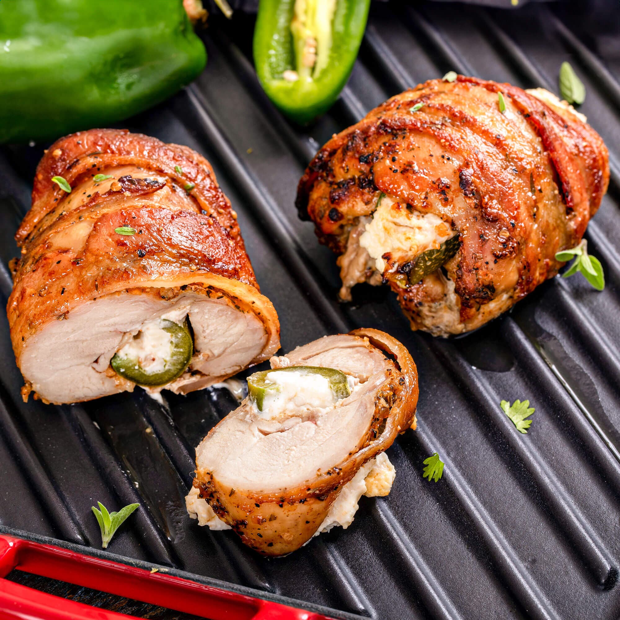Pig of the Month BBQ BBQ Mushroom Swiss *Limited Drop* Bacon Wrapped Stuffed Chicken Breasts