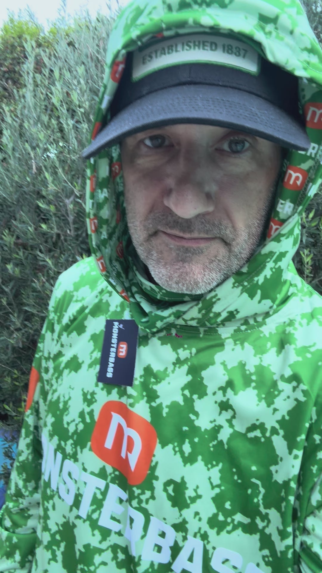 NEW: Green Camo UV Hooded Sunshirt