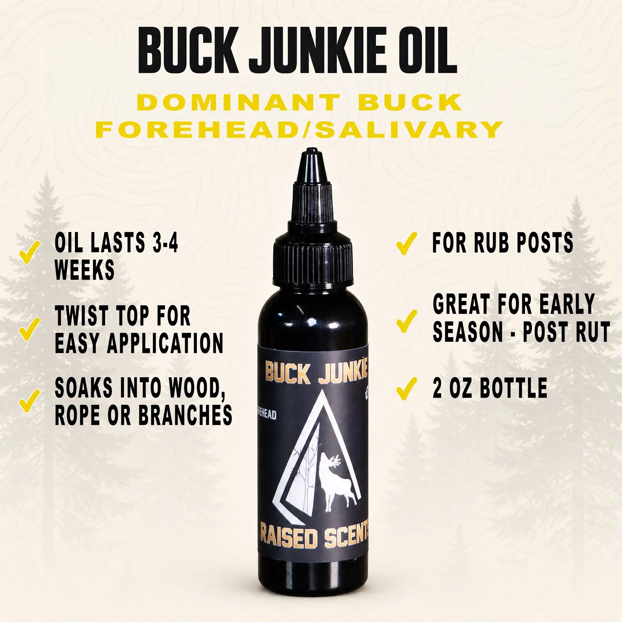 Raised Hunting Hunting Accessories Buck Junkie | Buck Preorbital/Forehead/Salivary Glands