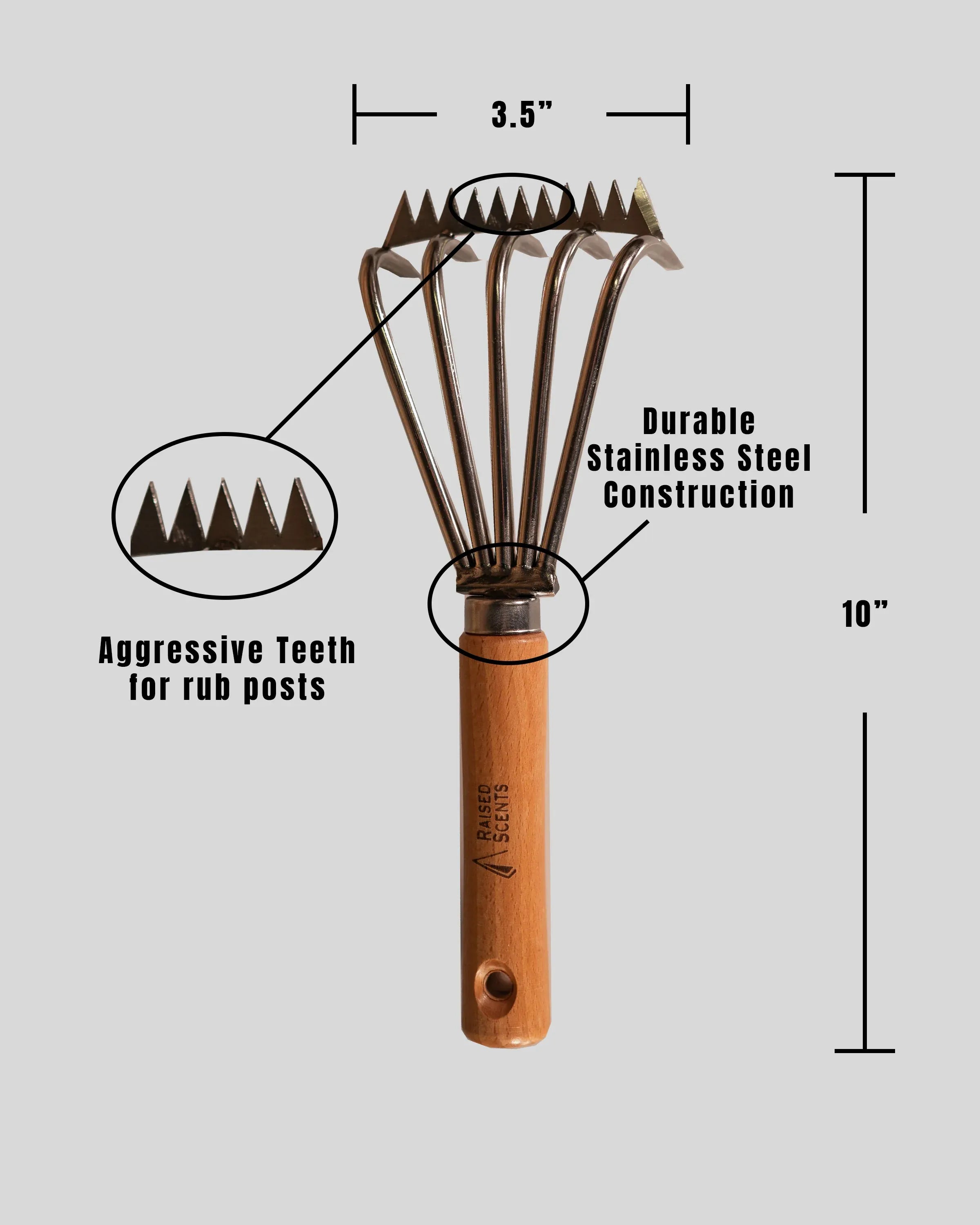 Raised Hunting Hunting Accessories The Rub Tree System | Great for Scrapes Too! | Early Season - Post Rut