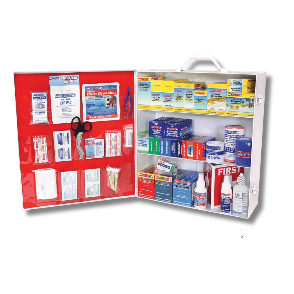Rapid Care First Aid First Aid Kit 3 Shelf Trauma Cabinet - 2021(B)