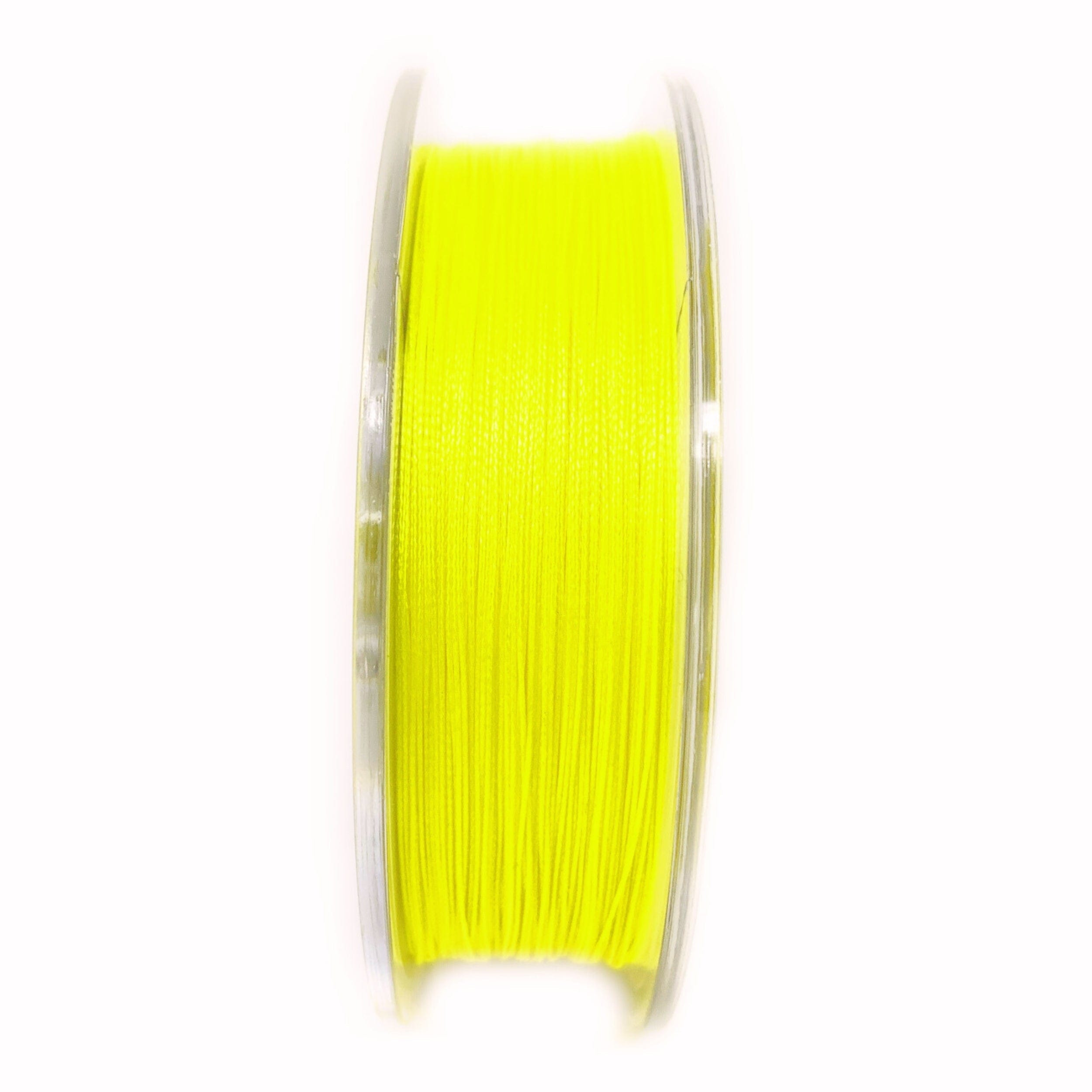 Reaction Tackle Braid 4lb / 150yds / Hi Vis Yellow Reaction Tackle Ice Fishing Braided line - 8 Strand