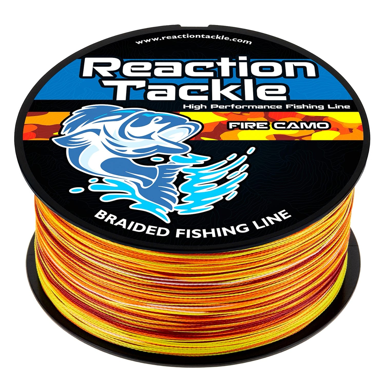 Reaction Tackle Braid Reaction Tackle Braided Fishing Line - Fire Camo