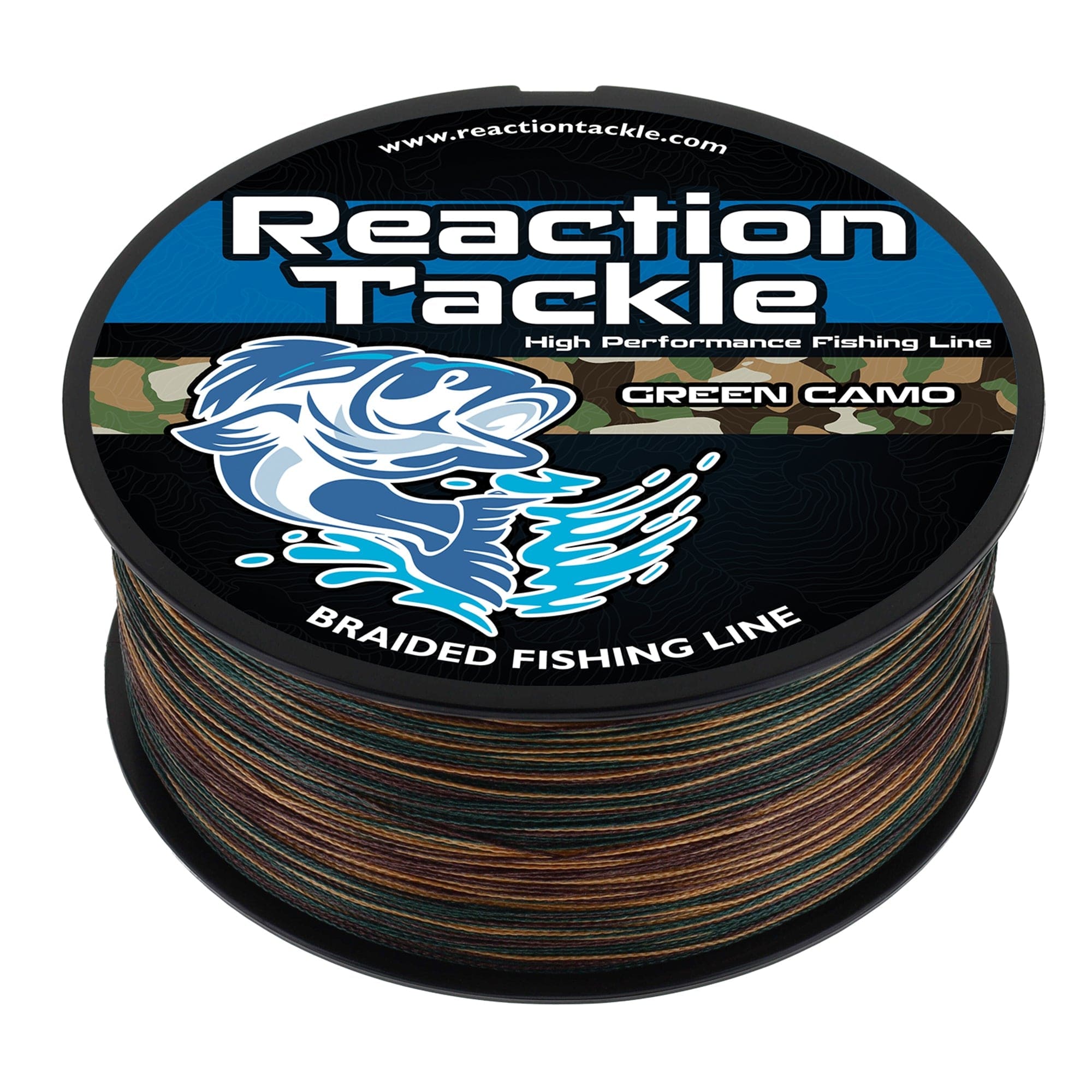 Reaction Tackle Braid Reaction Tackle Braided Fishing Line - Green Camo