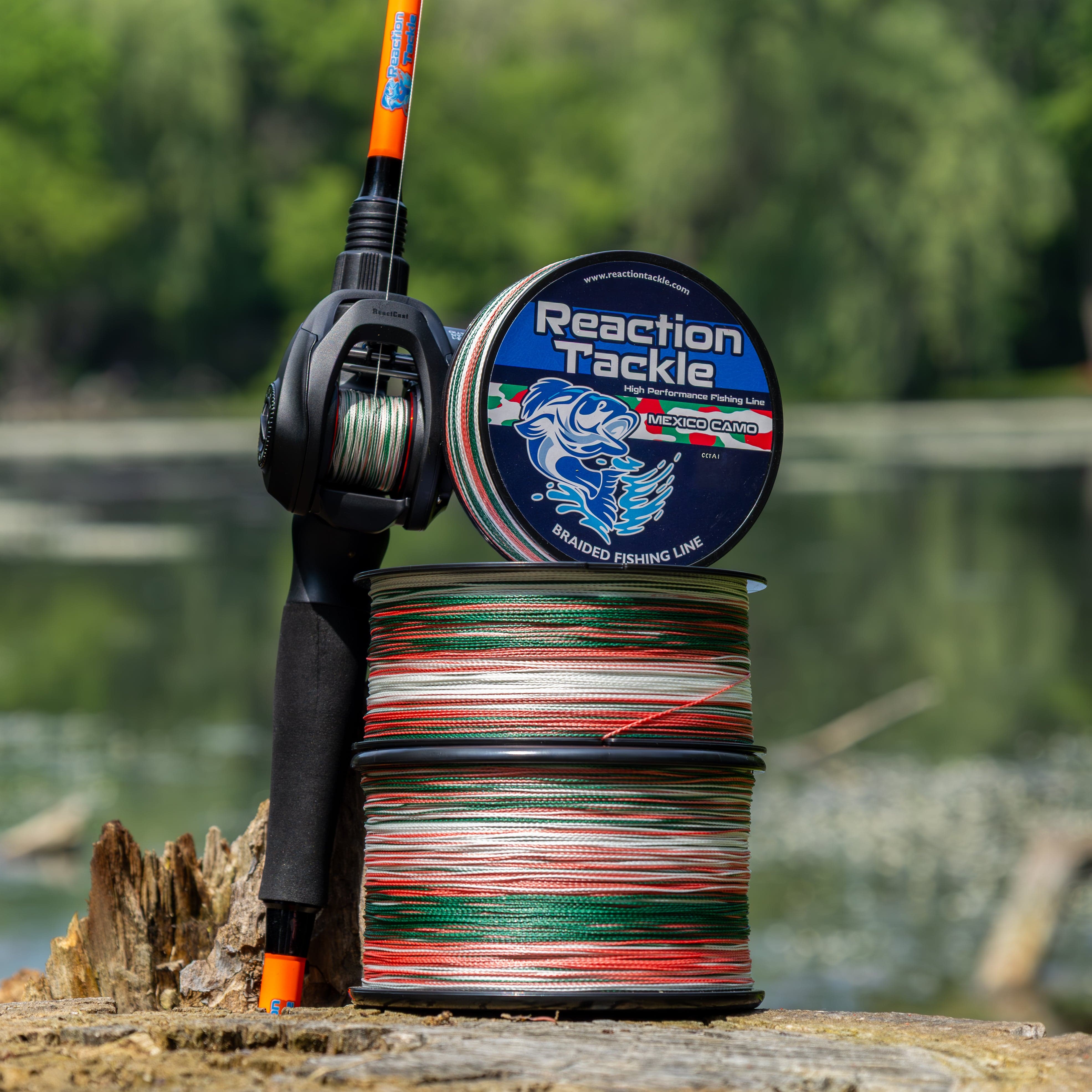 Reaction Tackle Braid Reaction Tackle Braided Fishing Line - Mexico Camo