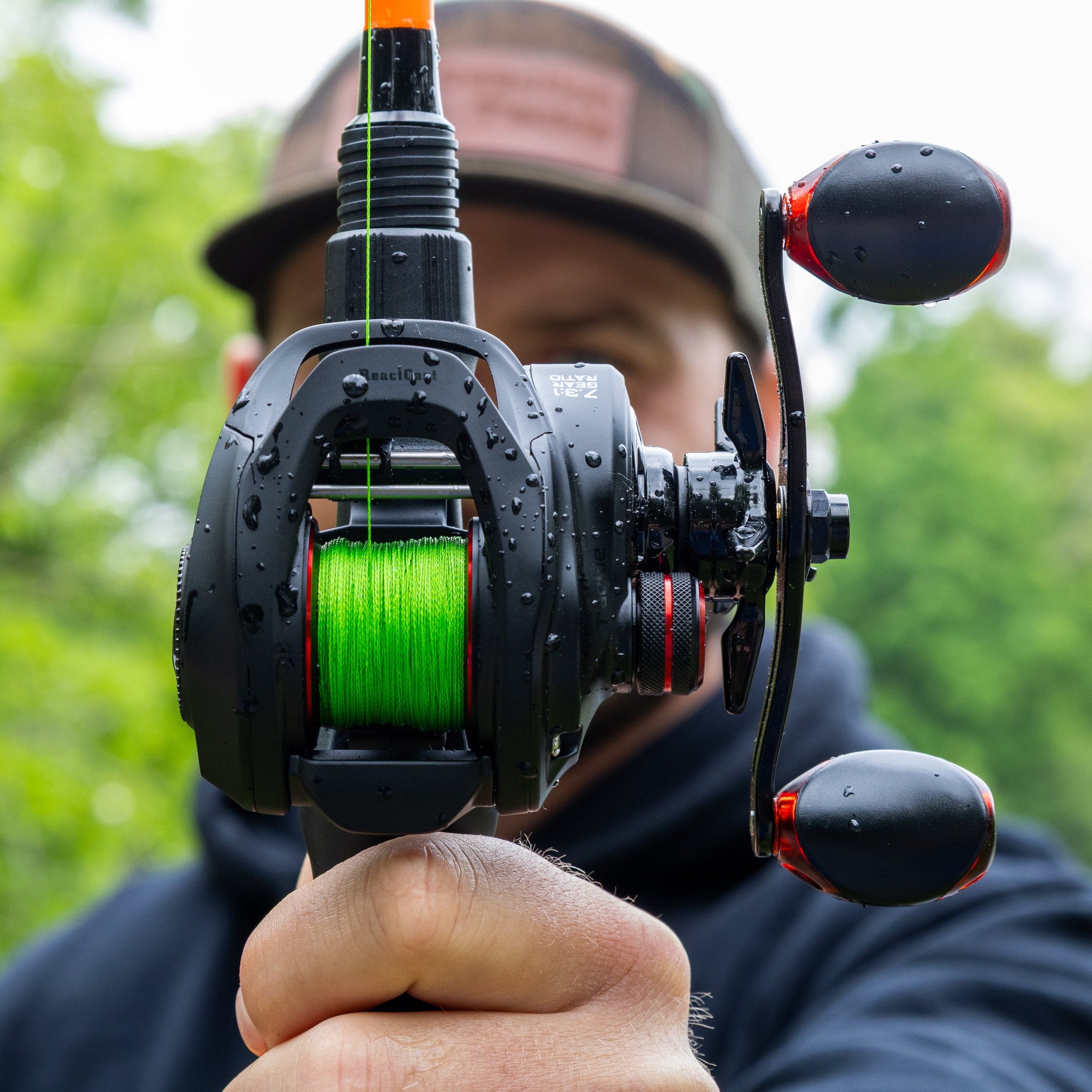 Reaction Tackle Braided Fishing Line - NO FADE Hi Vis Green