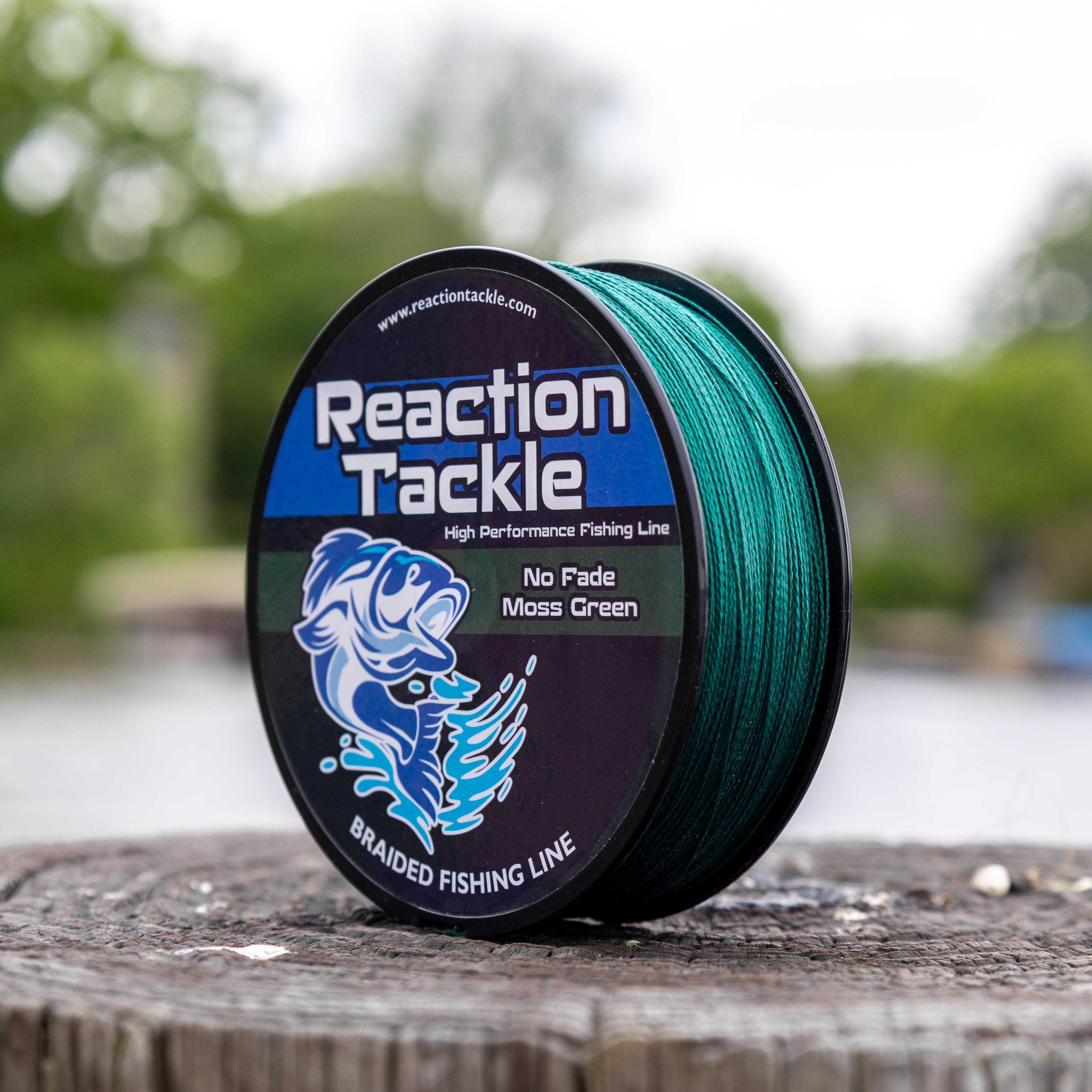 Reaction Tackle Braid Reaction Tackle Braided Fishing Line - NO FADE Moss Green