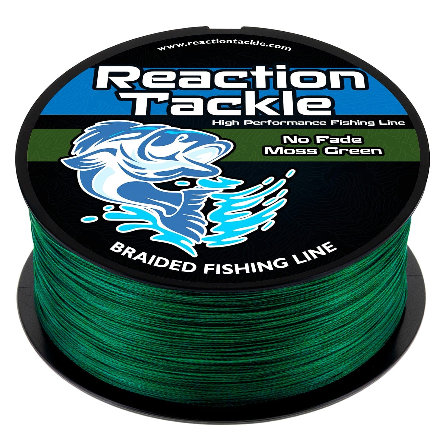 Reaction Tackle Braid Reaction Tackle Braided Fishing Line - NO FADE Moss Green