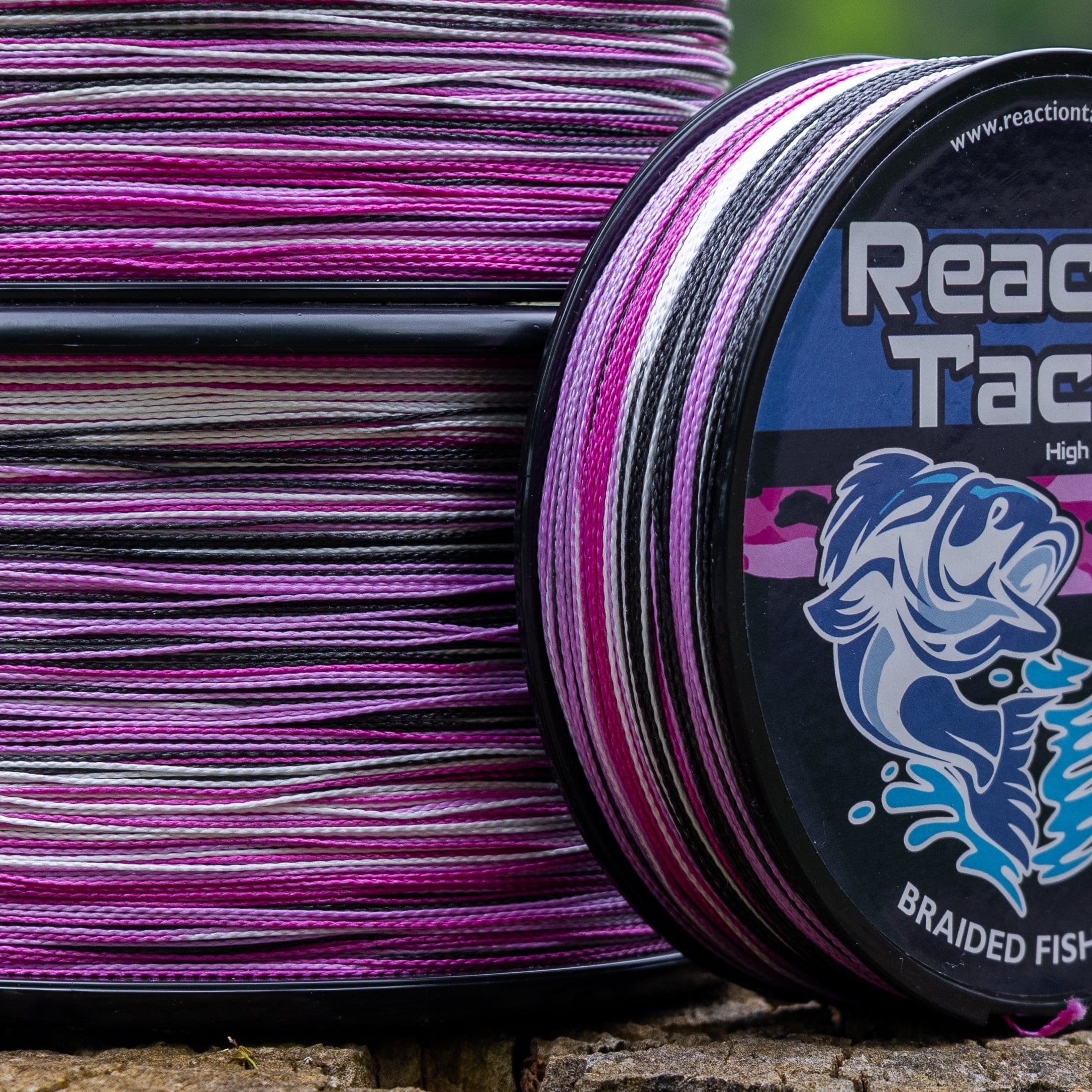 Reaction Tackle Braid Reaction Tackle Braided Fishing Line - Pink Camo
