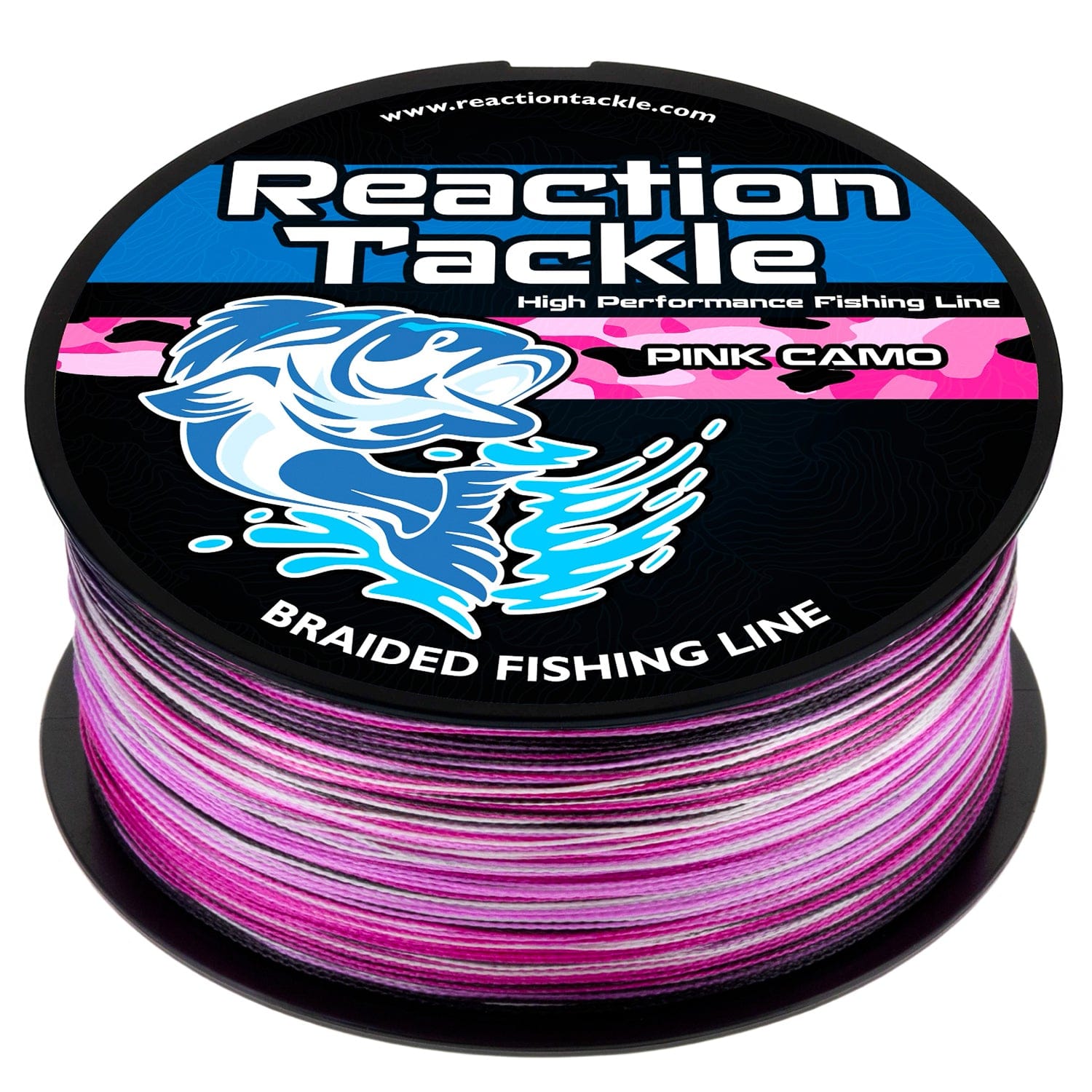 Reaction Tackle Braid Reaction Tackle Braided Fishing Line - Pink Camo