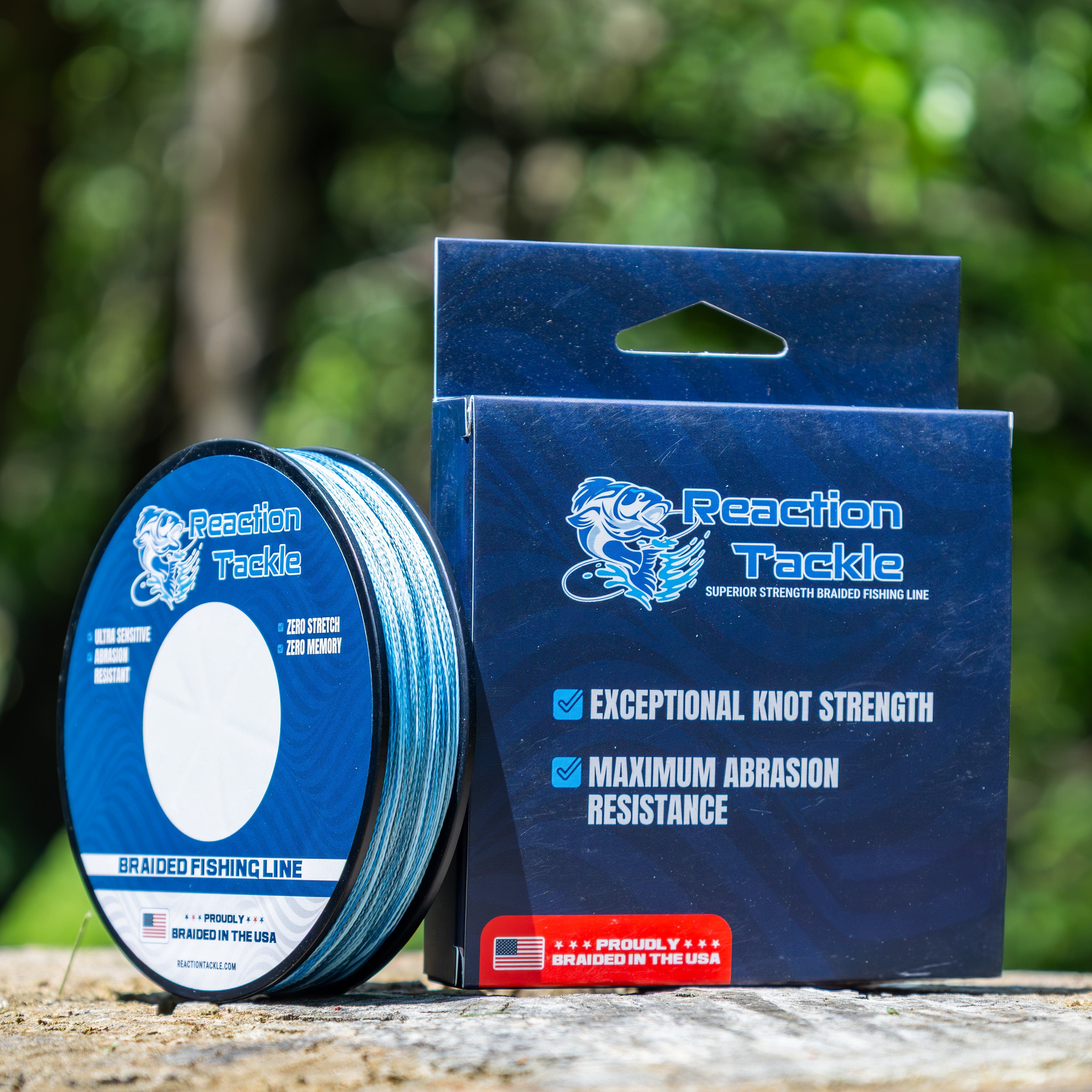 Reaction Tackle Braid Reaction Tackle BRAIDED IN THE USA Fishing Line - X4