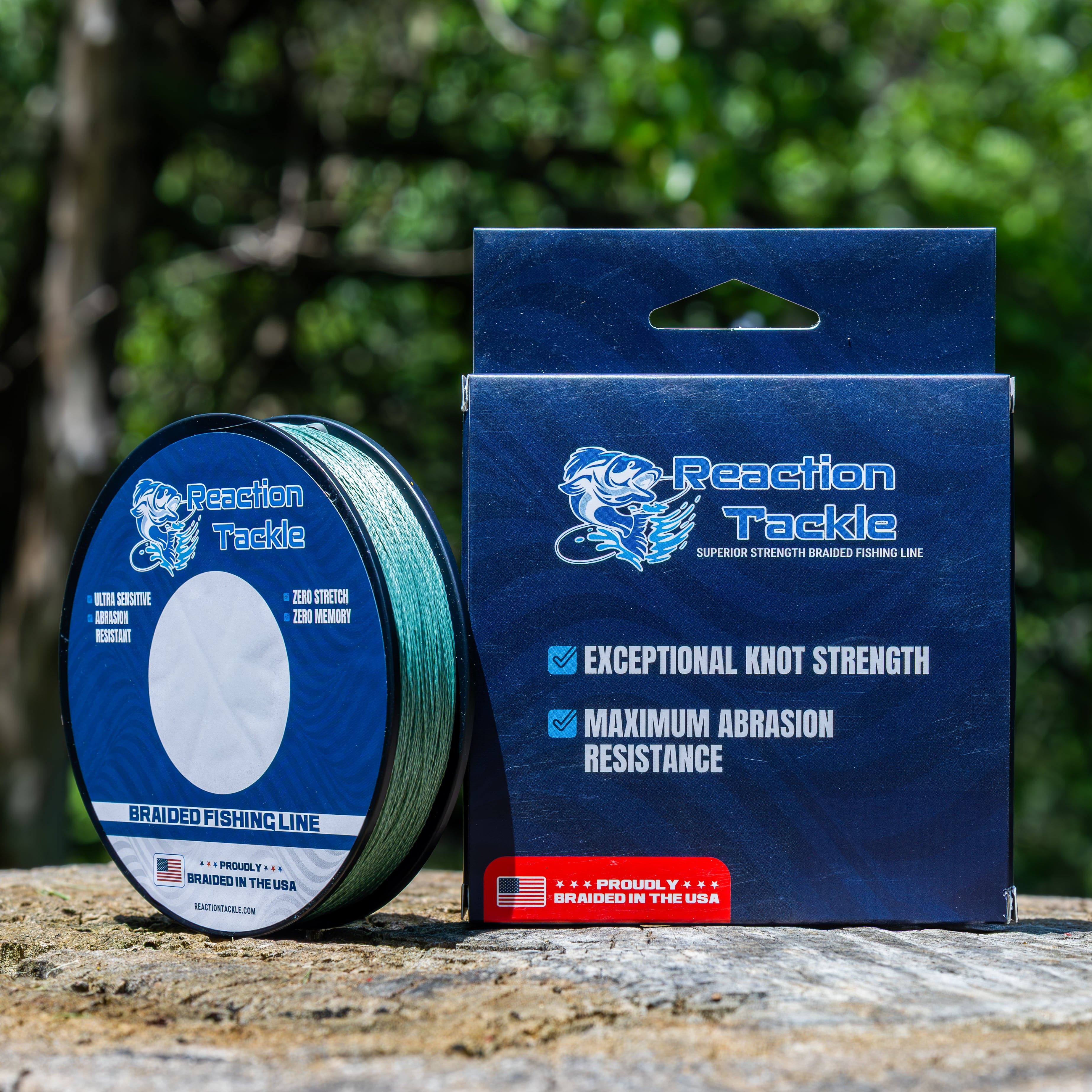 Reaction Tackle Braid Reaction Tackle BRAIDED IN THE USA Fishing Line - X4