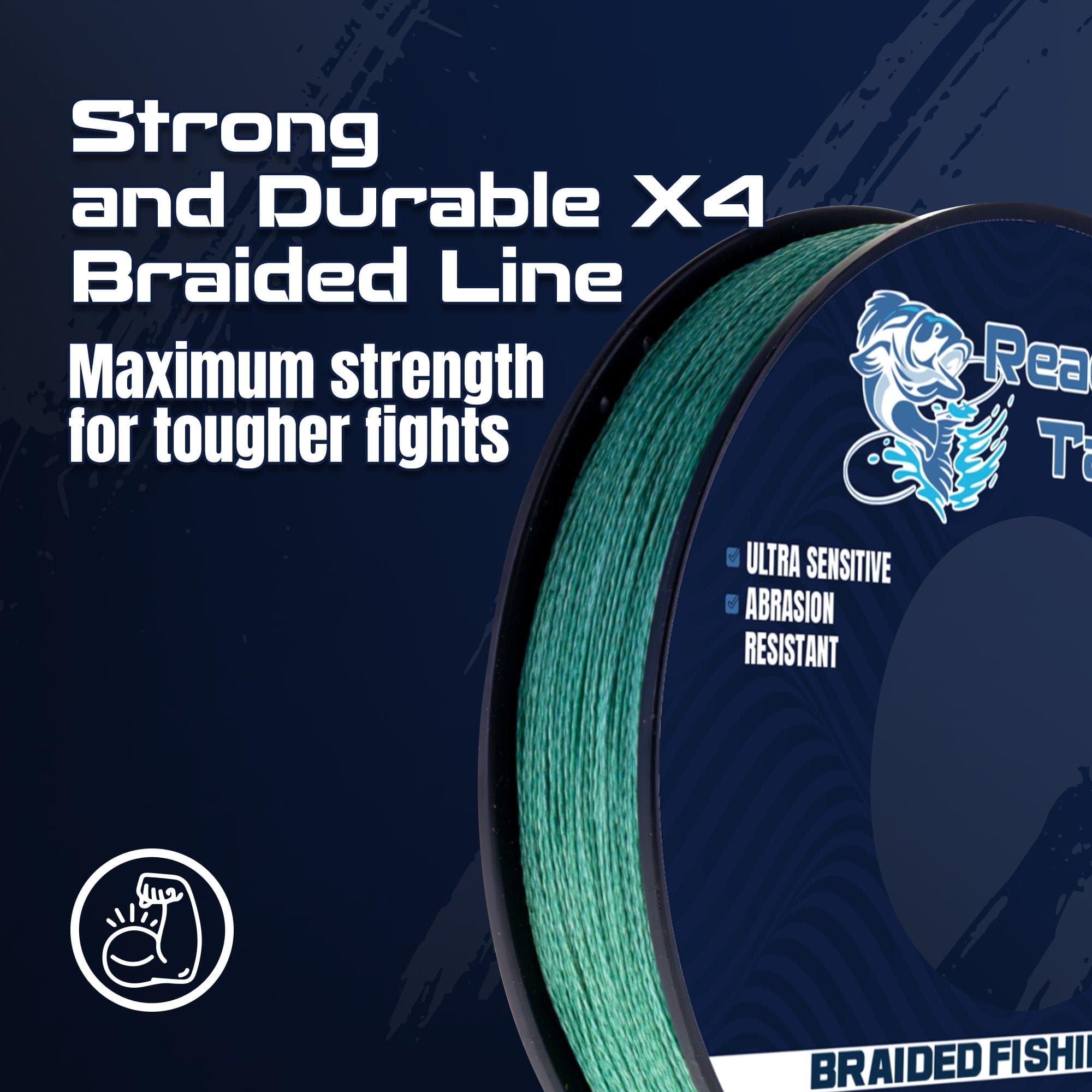 Reaction Tackle Braid Reaction Tackle BRAIDED IN THE USA Fishing Line - X4
