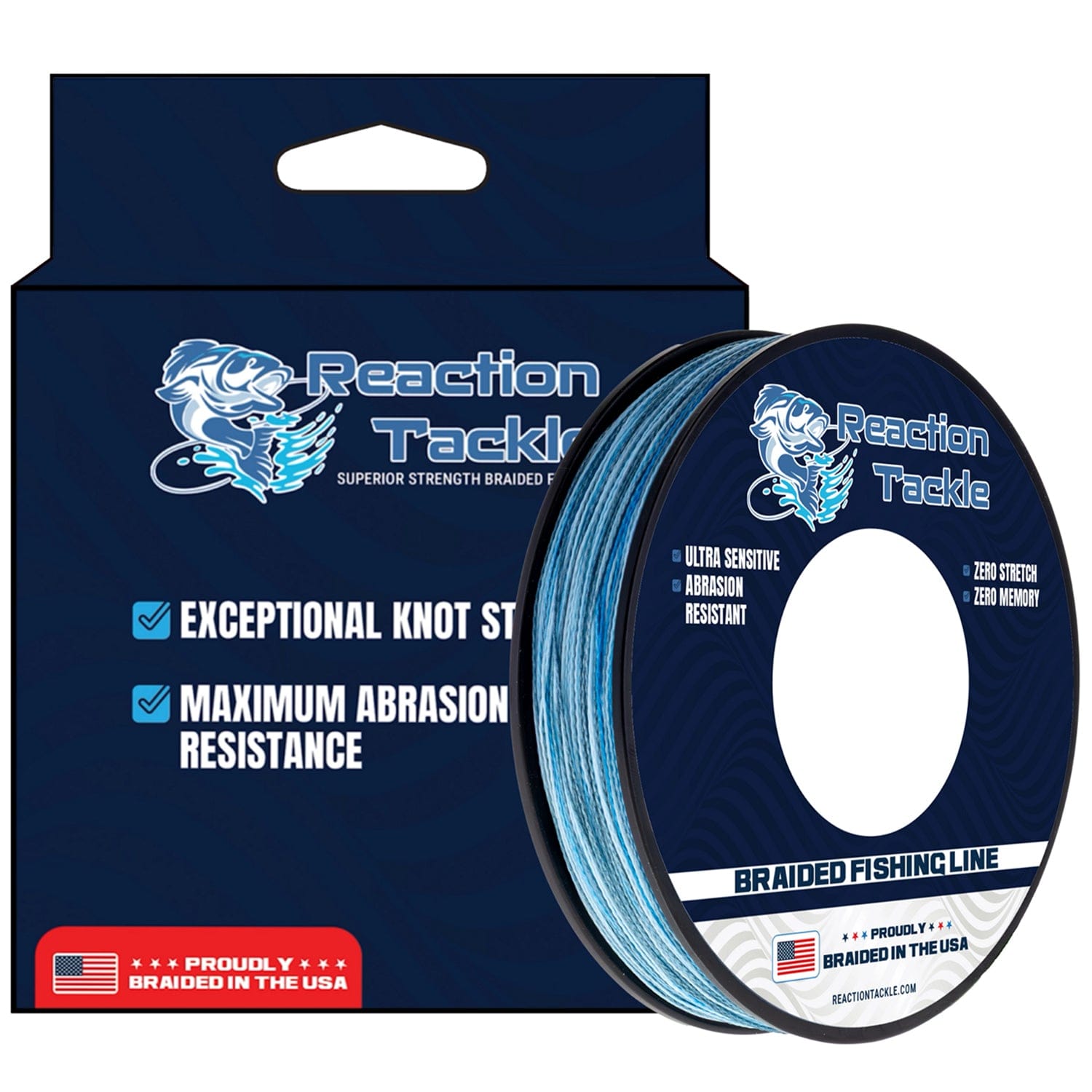 Reaction Tackle Braid Reaction Tackle BRAIDED IN THE USA Fishing Line - X4