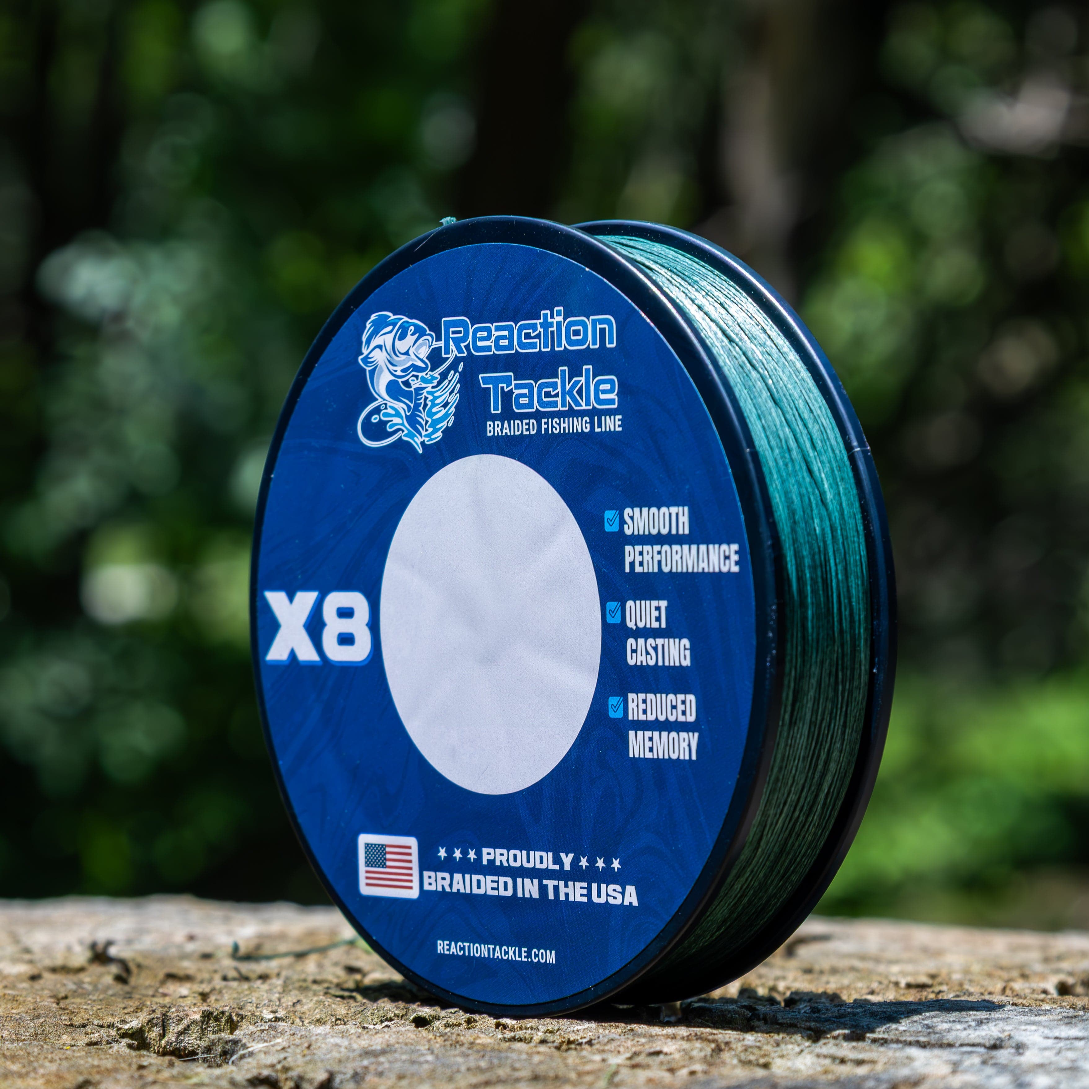 Reaction Tackle Braid Reaction Tackle BRAIDED IN THE USA Fishing Line- X8