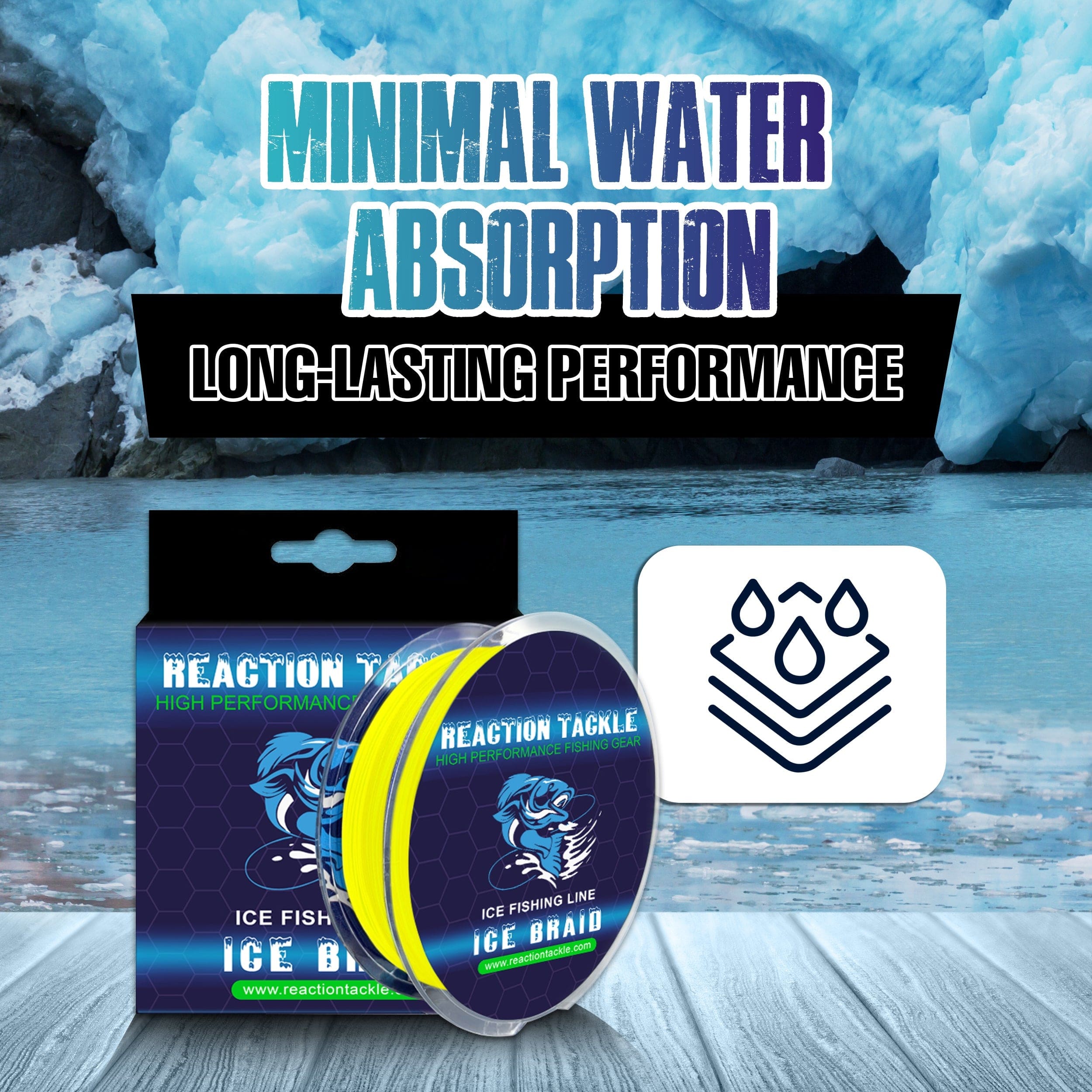 Reaction Tackle Braid Reaction Tackle Ice Fishing Braided line - 8 Strand