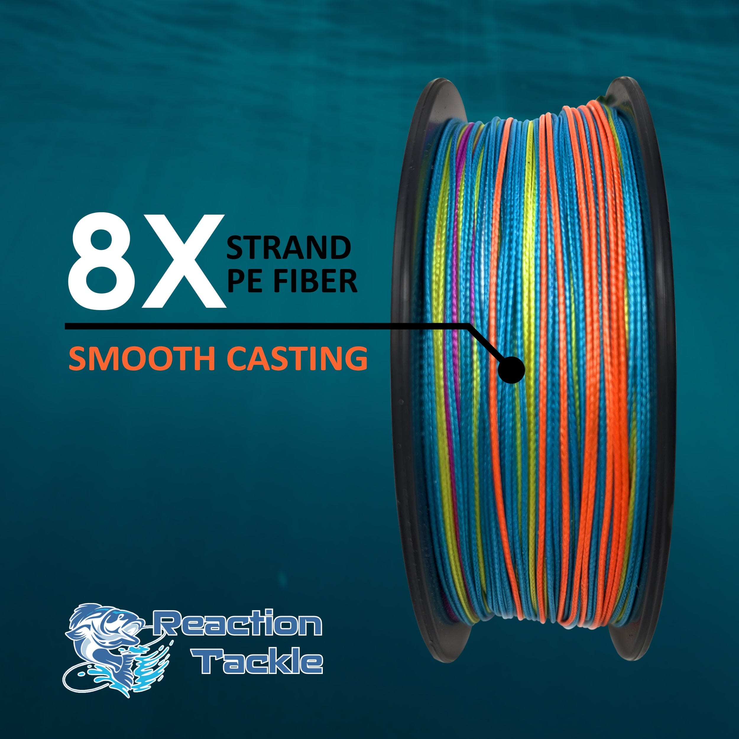 Reaction Tackle Braid Reaction Tackle Lead Core Metered Trolling Braided Line