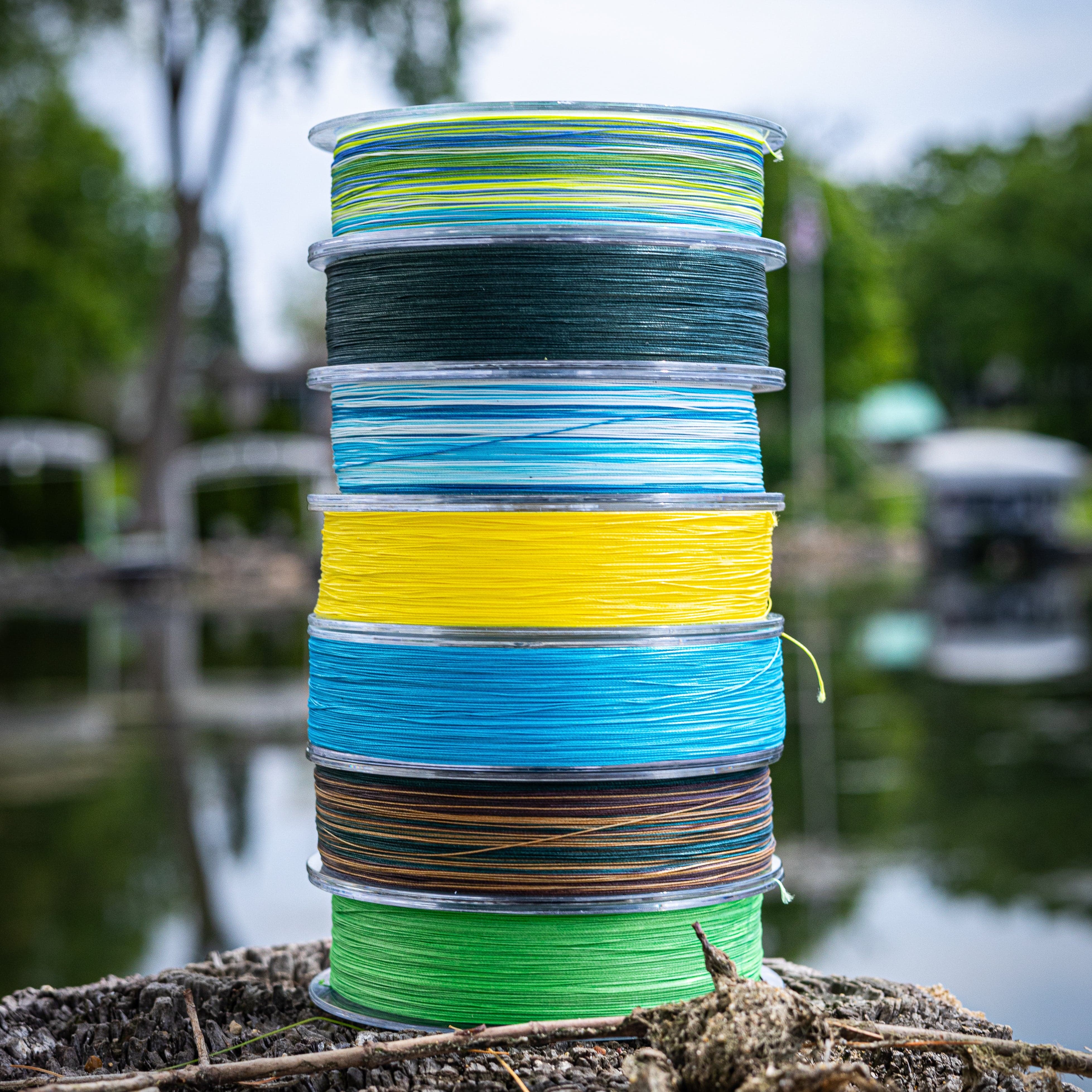 Reaction Tackle Braid Reaction Tackle X8 Braided Fishing Line - Moss Green 8 Strand