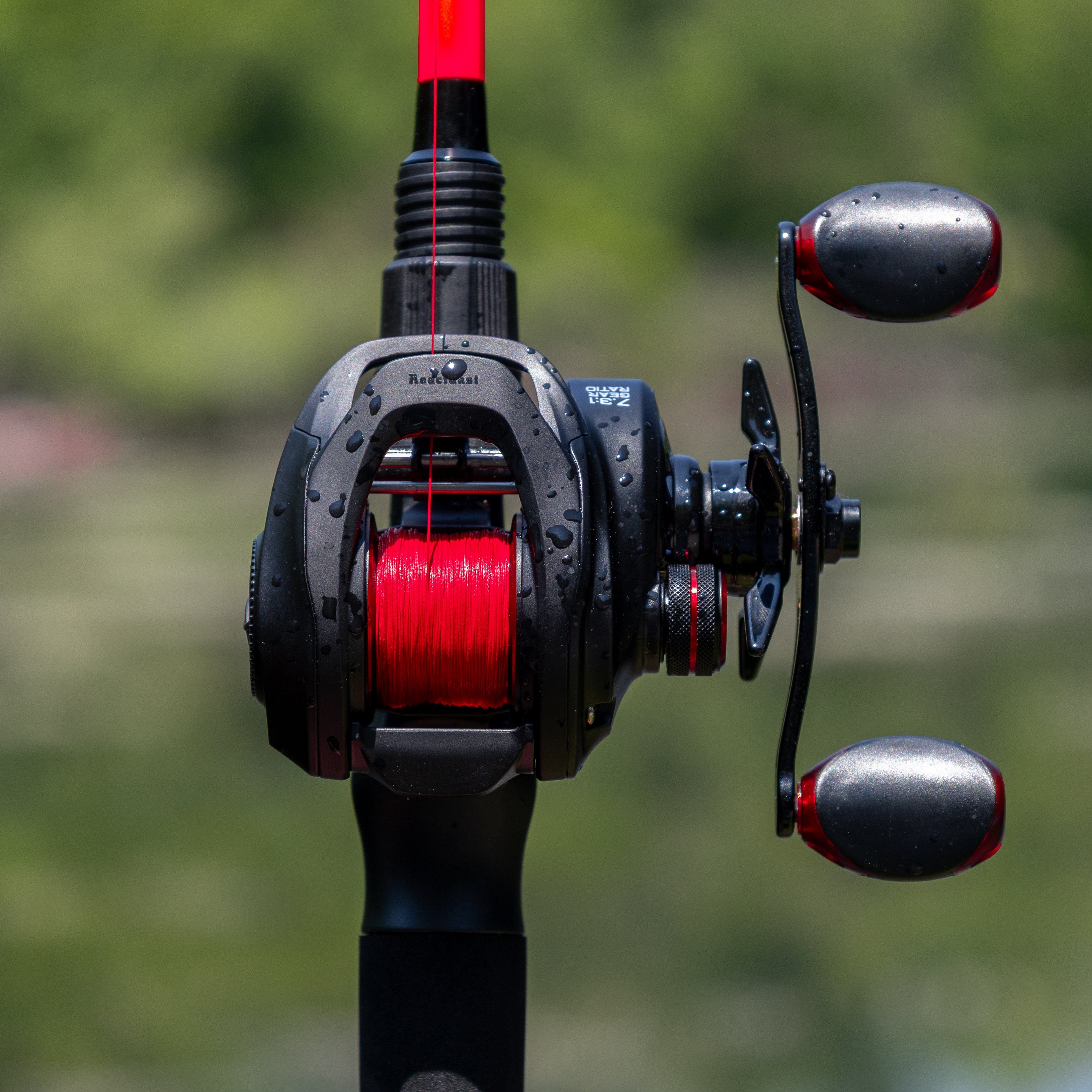 Reaction Tackle Braid Reaction Tackle X8 Braided Fishing Line - NO FADE Red 8 Strand