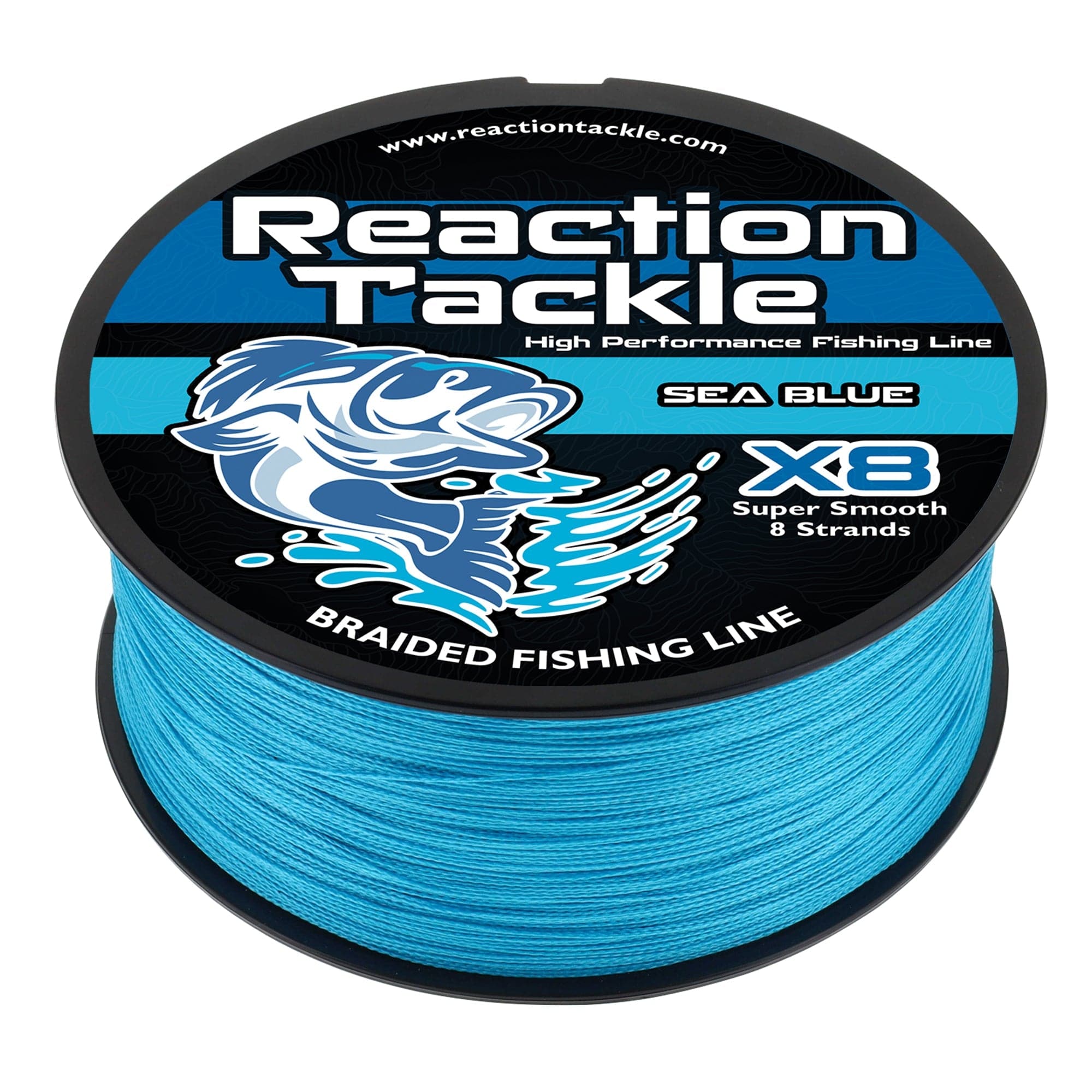 Reaction Tackle Braid Reaction Tackle X8 Braided Fishing Line - Sea Blue 8 Strand